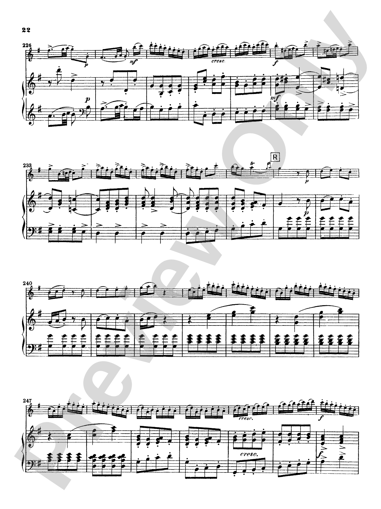 Quantz: Concerto in G Major: Flute Part(s)