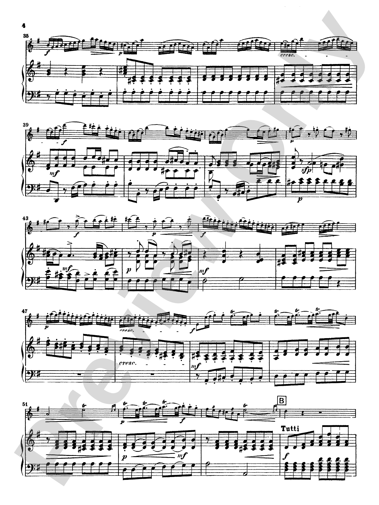 Quantz: Concerto in G Major: Flute Part(s)