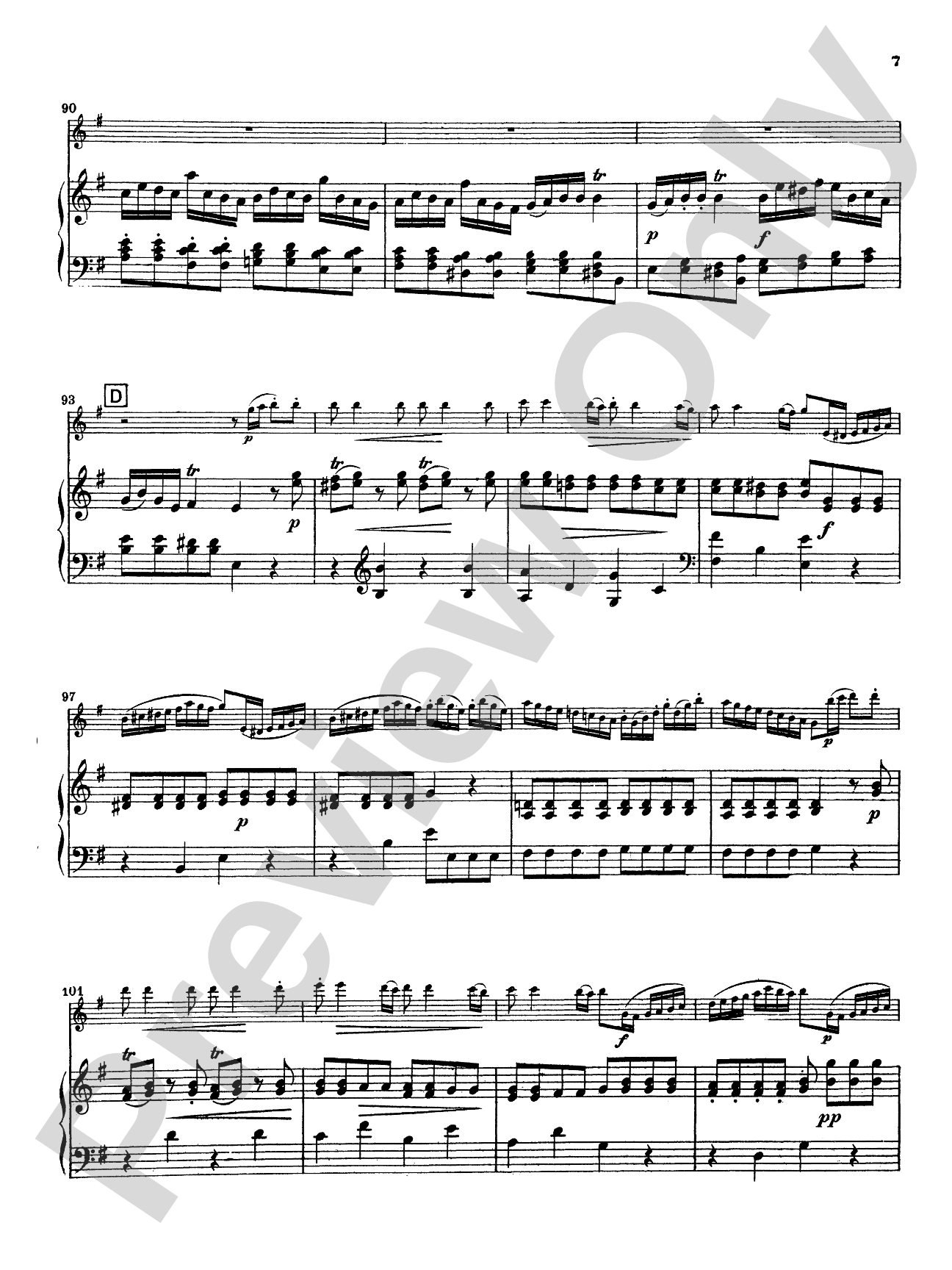 Quantz: Concerto in G Major: Flute Part(s)