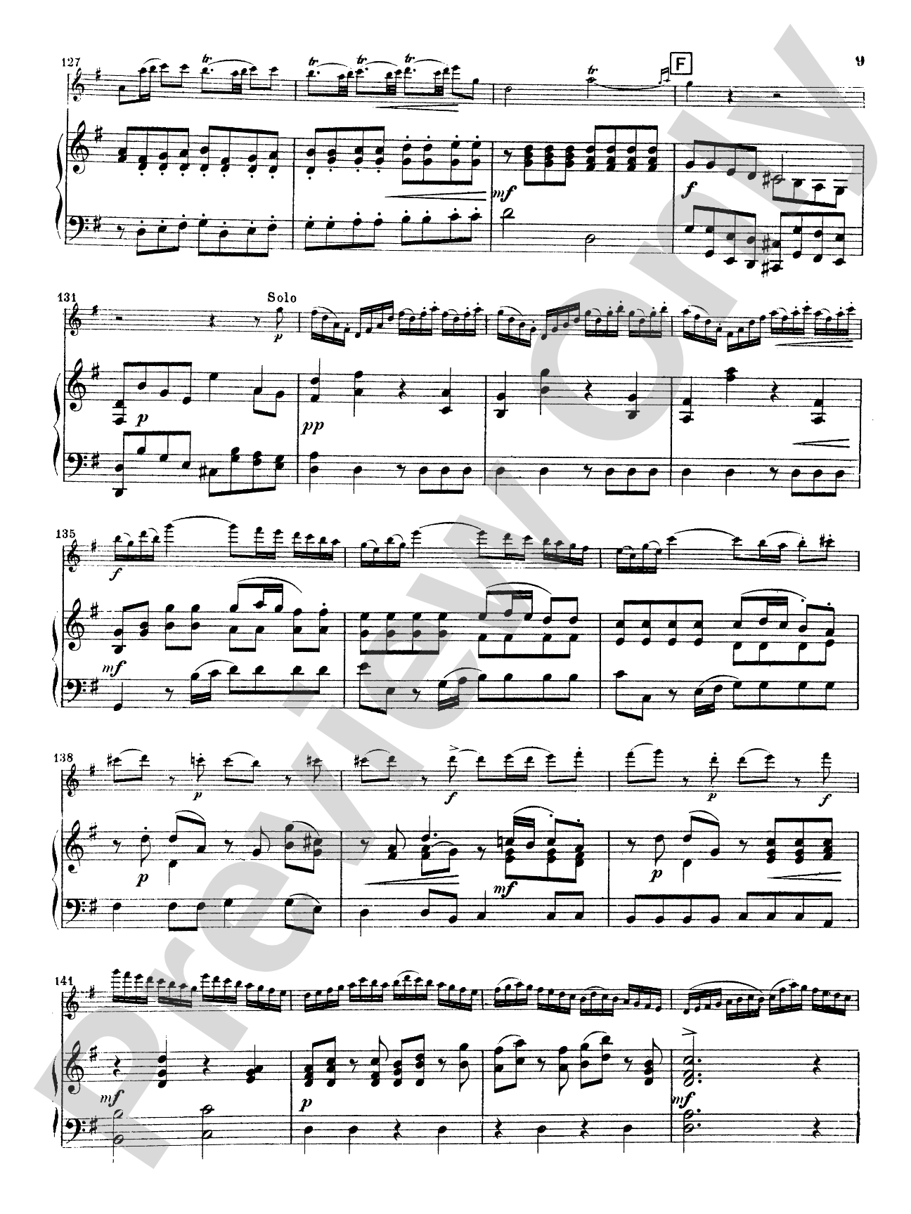 Quantz: Concerto in G Major: Flute Part(s)