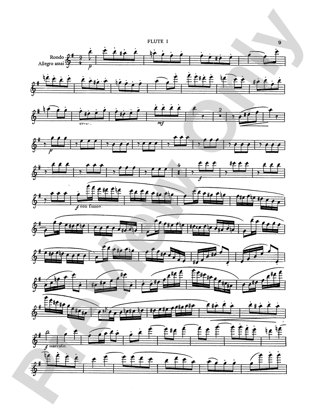 Kuhlau: Grand Quartet in E Minor, Op. 103: Flute Book