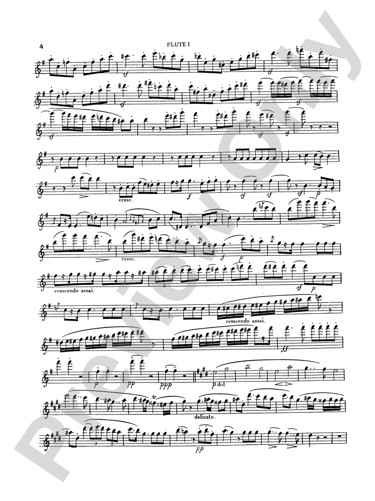 Kuhlau: Grand Quartet in E Minor, Op. 103: Flute Book