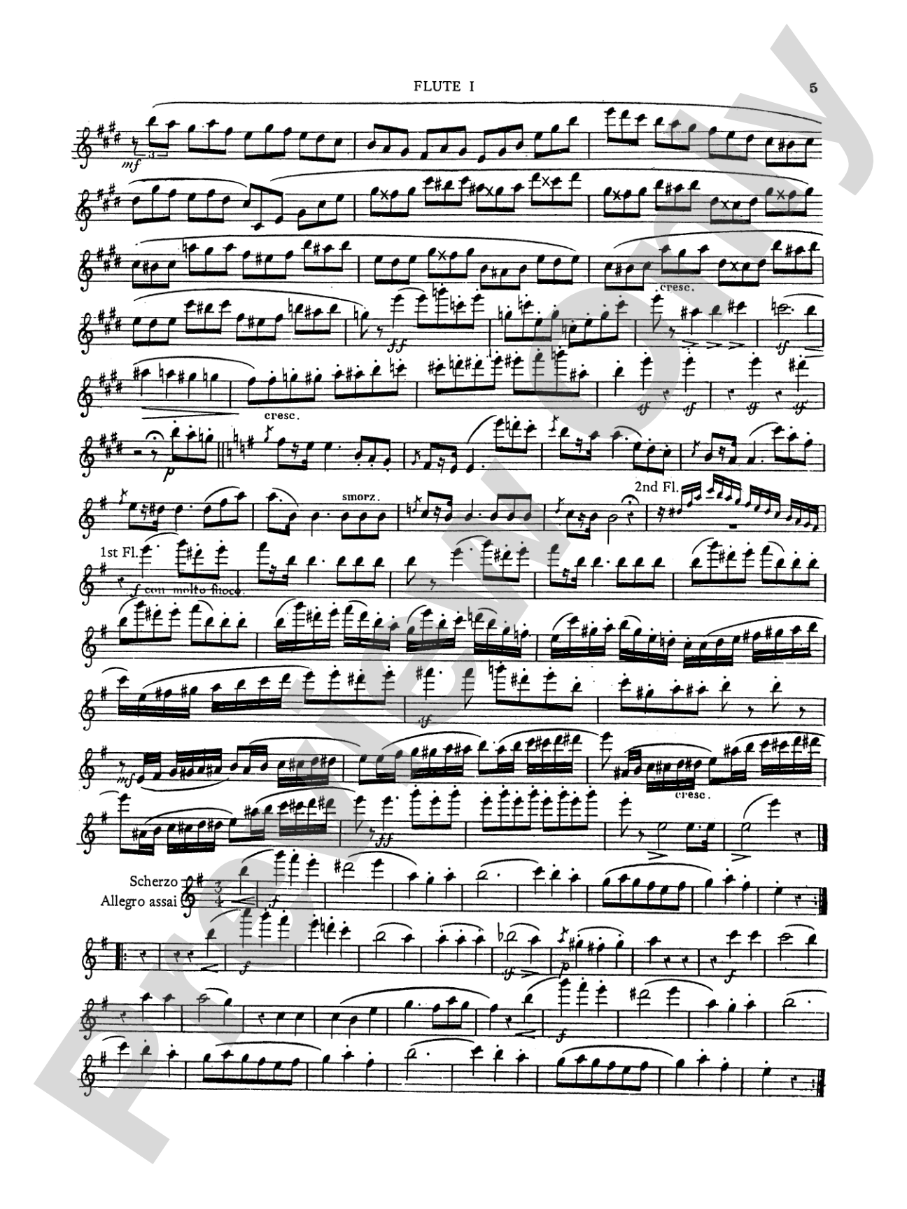 Kuhlau: Grand Quartet in E Minor, Op. 103: Flute Book