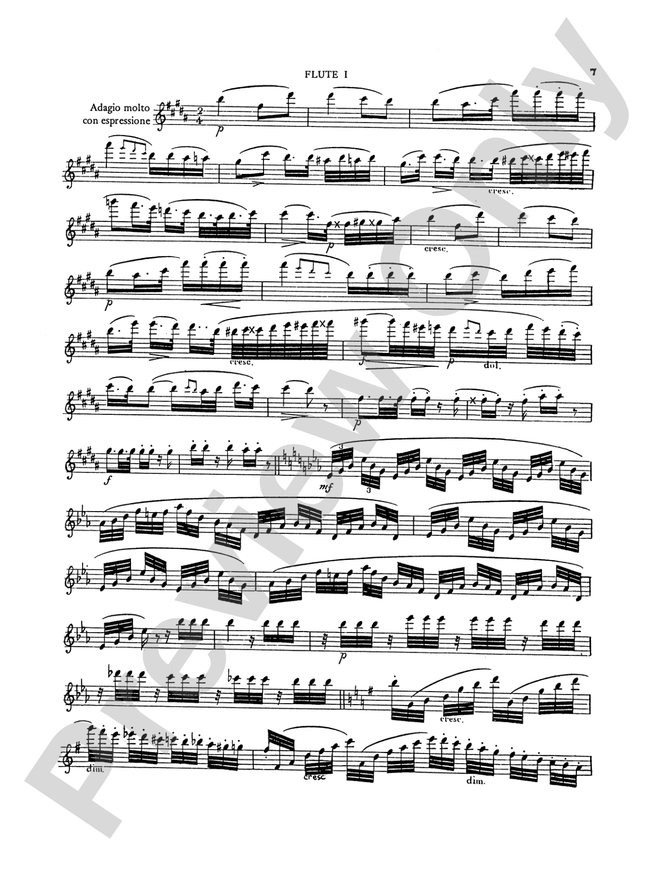 Kuhlau: Grand Quartet in E Minor, Op. 103: Flute Book