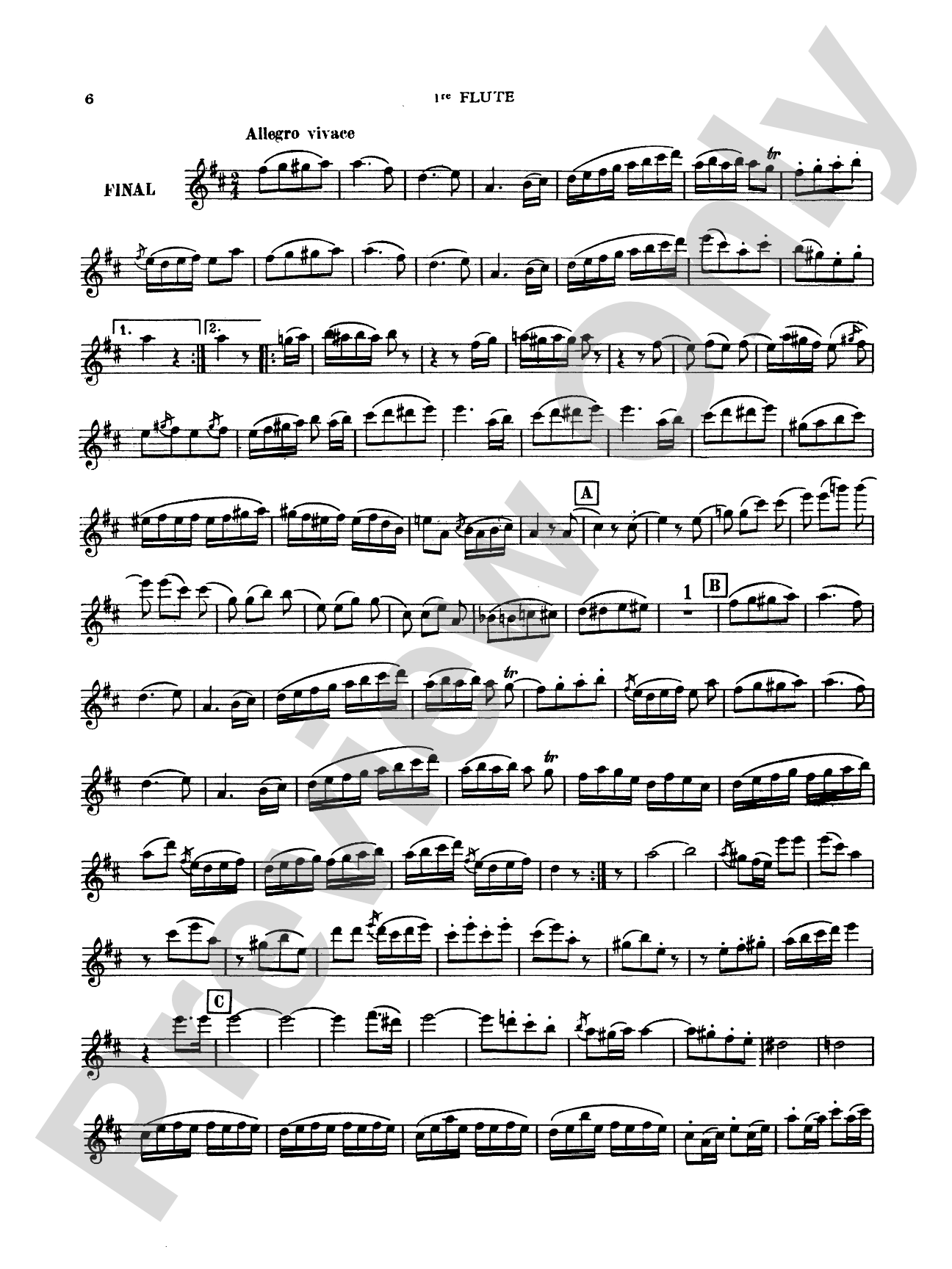 Reicha: Sinfonico, Op. 12: Flute Book