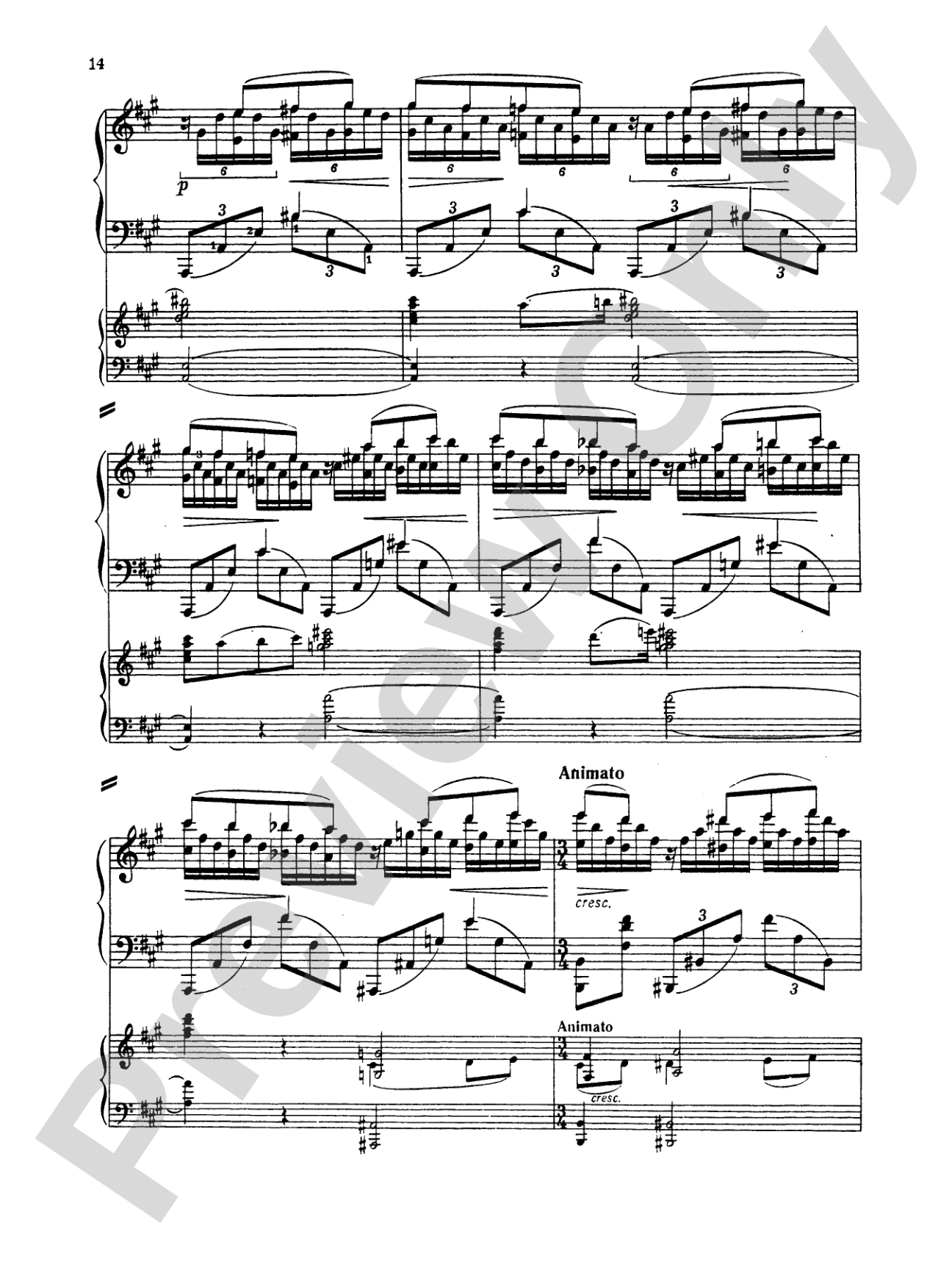 Rachmaninoff: Piano Concerto No. 1 in F sharp Minor, Op. 1: Piano Duo (2 Pianos, 4 Hands) Book (2 copies required)