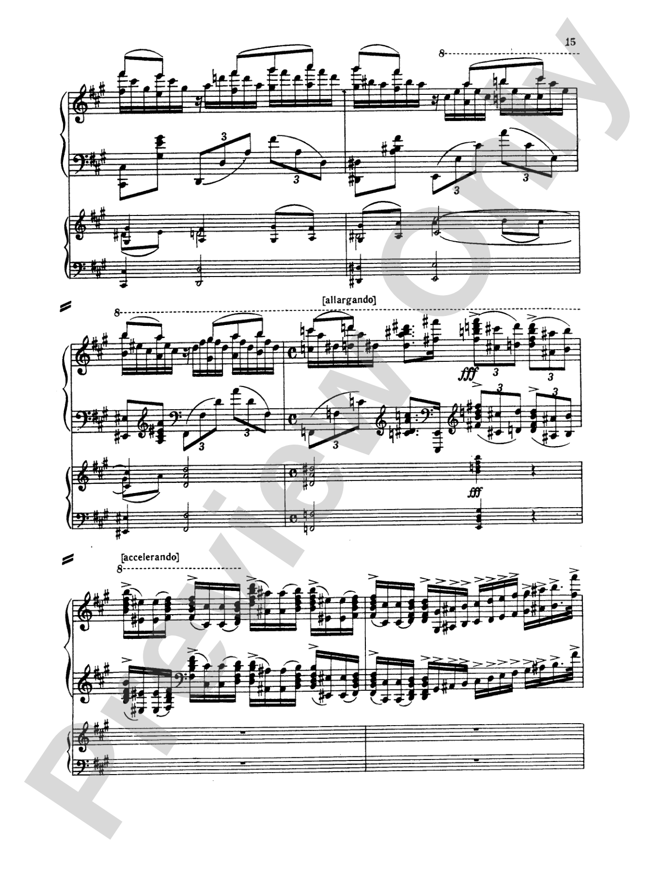 Rachmaninoff: Piano Concerto No. 1 in F sharp Minor, Op. 1: Piano Duo (2 Pianos, 4 Hands) Book (2 copies required)