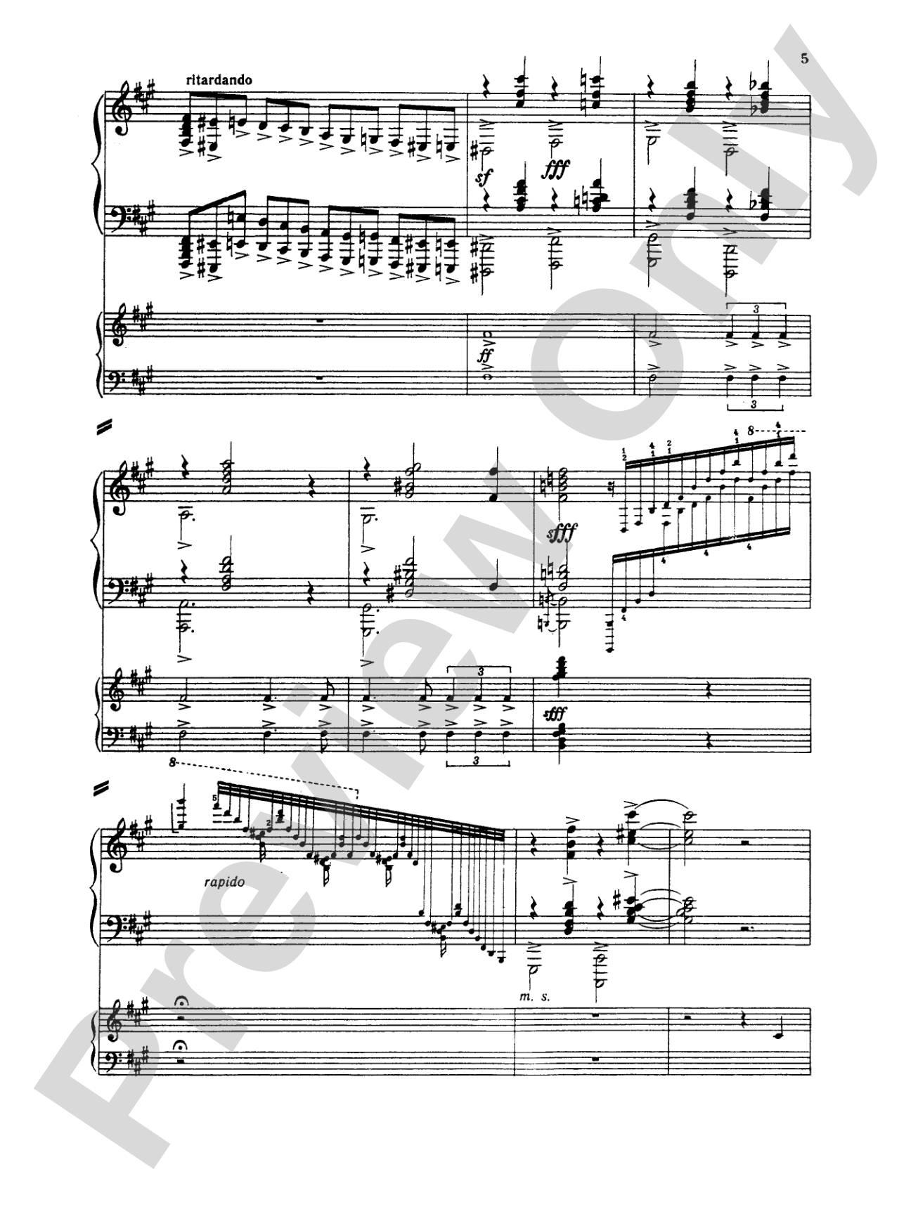 Rachmaninoff: Piano Concerto No. 1 in F sharp Minor, Op. 1: Piano Duo (2 Pianos, 4 Hands) Book (2 copies required)