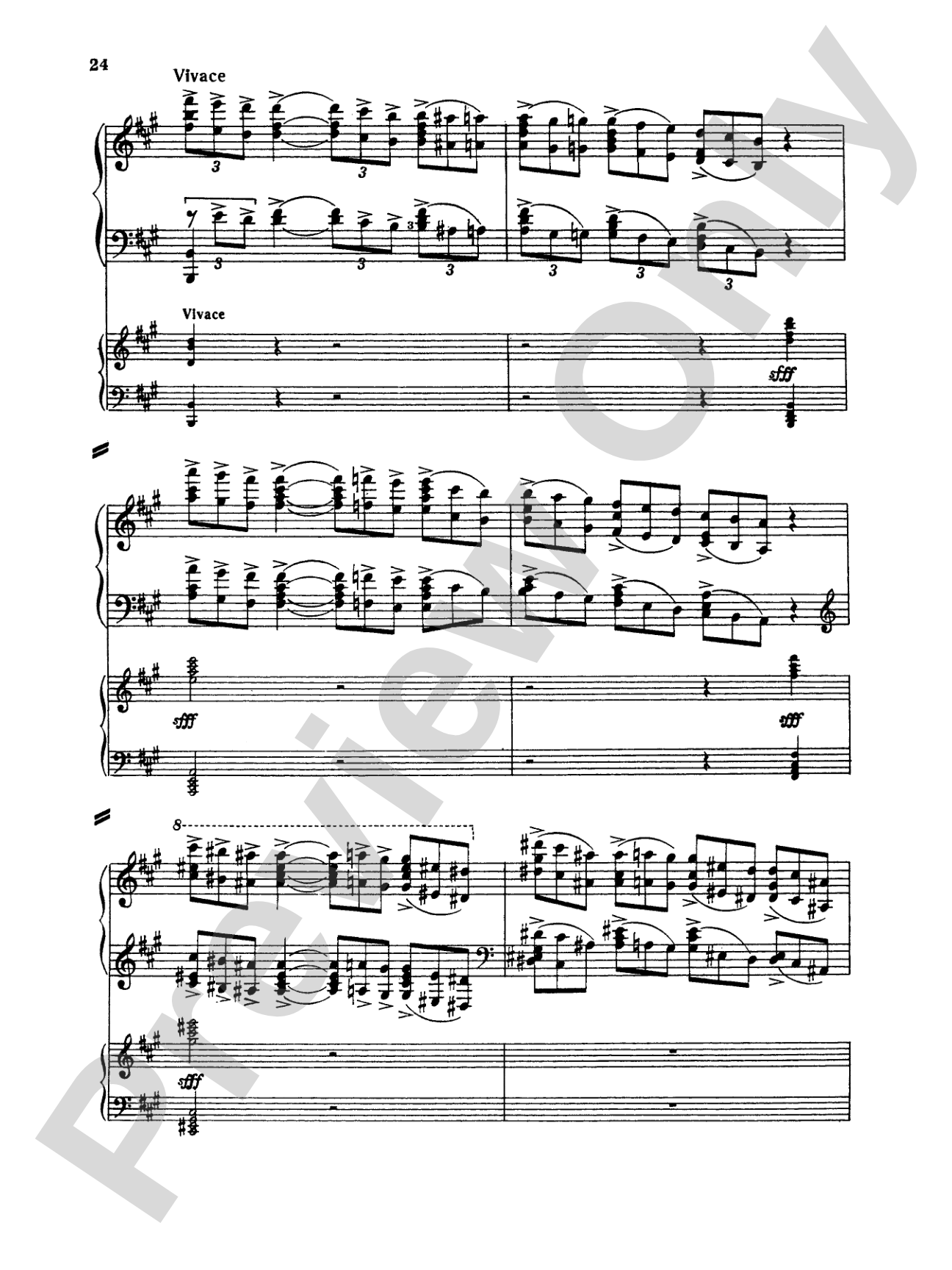 Rachmaninoff: Piano Concerto No. 1 in F sharp Minor, Op. 1: Piano Duo (2 Pianos, 4 Hands) Book (2 copies required)