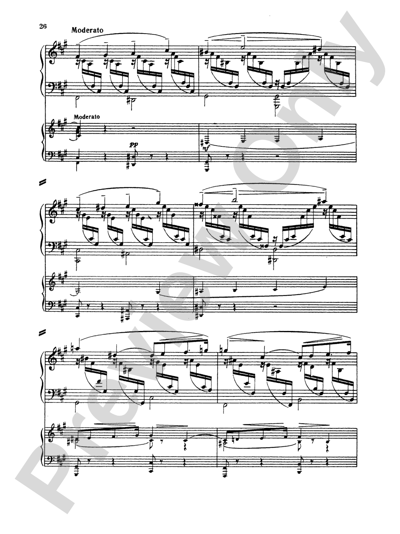 Rachmaninoff: Piano Concerto No. 1 in F sharp Minor, Op. 1: Piano Duo (2 Pianos, 4 Hands) Book (2 copies required)