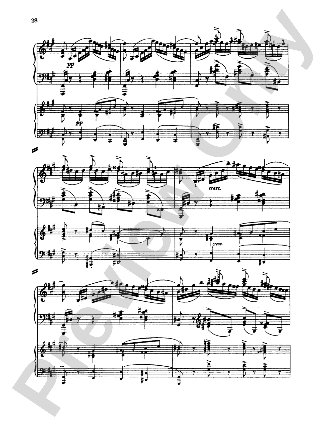 Rachmaninoff: Piano Concerto No. 1 in F sharp Minor, Op. 1: Piano Duo (2 Pianos, 4 Hands) Book (2 copies required)