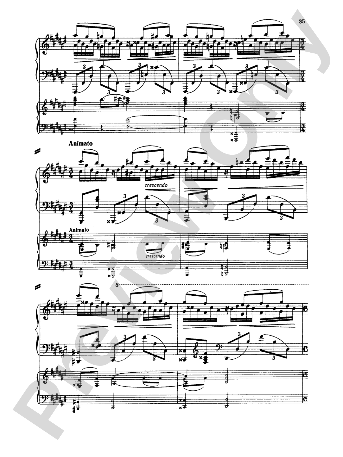 Rachmaninoff: Piano Concerto No. 1 in F sharp Minor, Op. 1: Piano Duo (2 Pianos, 4 Hands) Book (2 copies required)