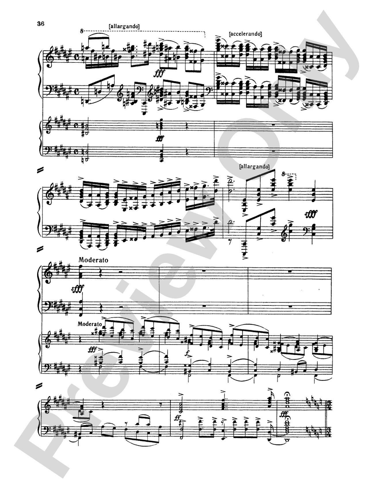 Rachmaninoff: Piano Concerto No. 1 in F sharp Minor, Op. 1: Piano Duo (2 Pianos, 4 Hands) Book (2 copies required)