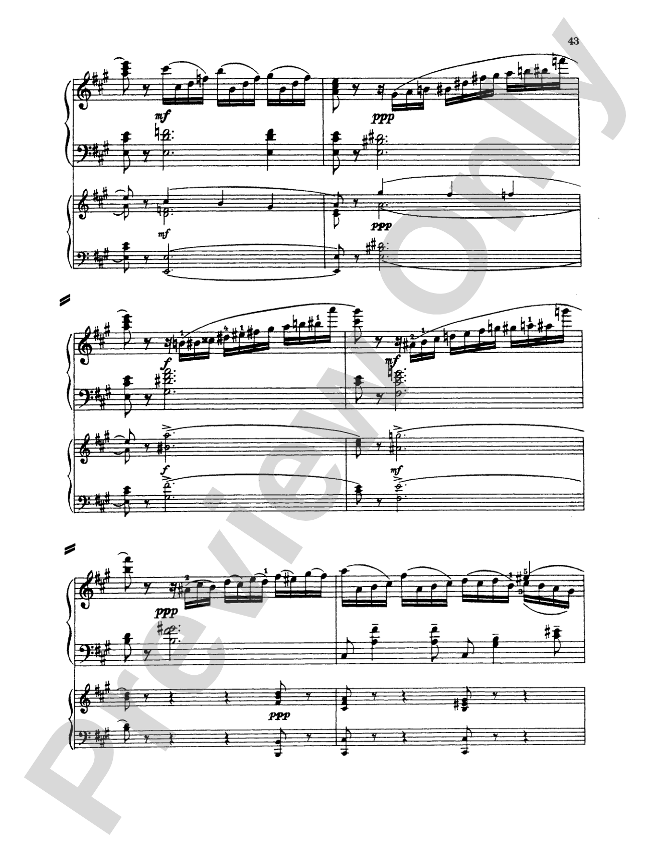 Rachmaninoff: Piano Concerto No. 1 in F sharp Minor, Op. 1: Piano Duo (2 Pianos, 4 Hands) Book (2 copies required)