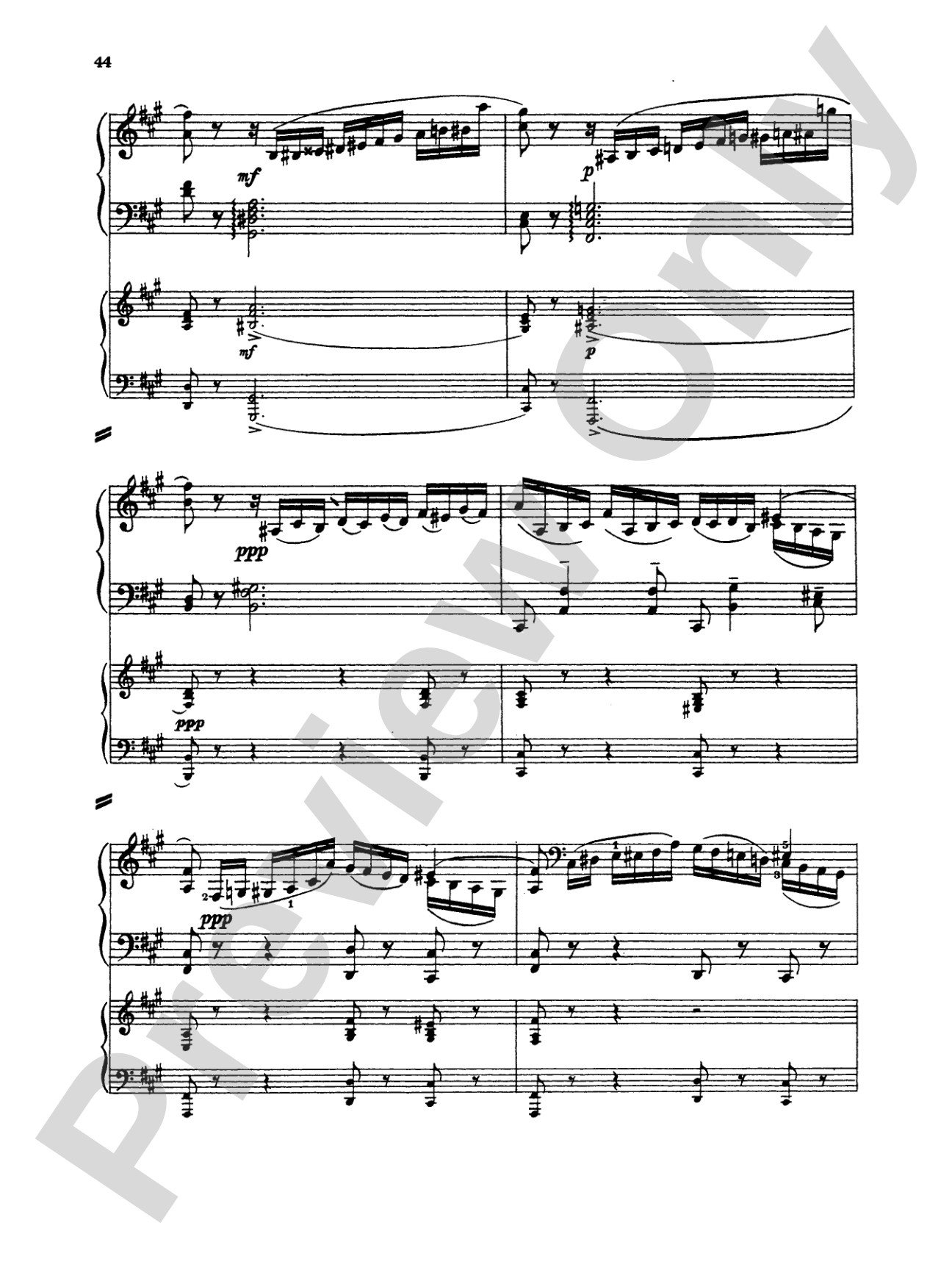 Rachmaninoff: Piano Concerto No. 1 in F sharp Minor, Op. 1: Piano Duo (2 Pianos, 4 Hands) Book (2 copies required)