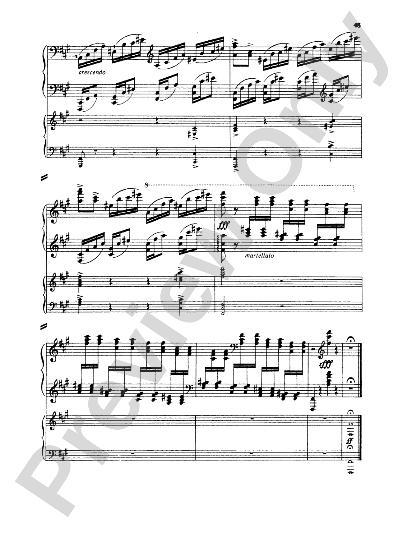 Rachmaninoff: Piano Concerto No. 1 in F sharp Minor, Op. 1: Piano Duo (2 Pianos, 4 Hands) Book (2 copies required)