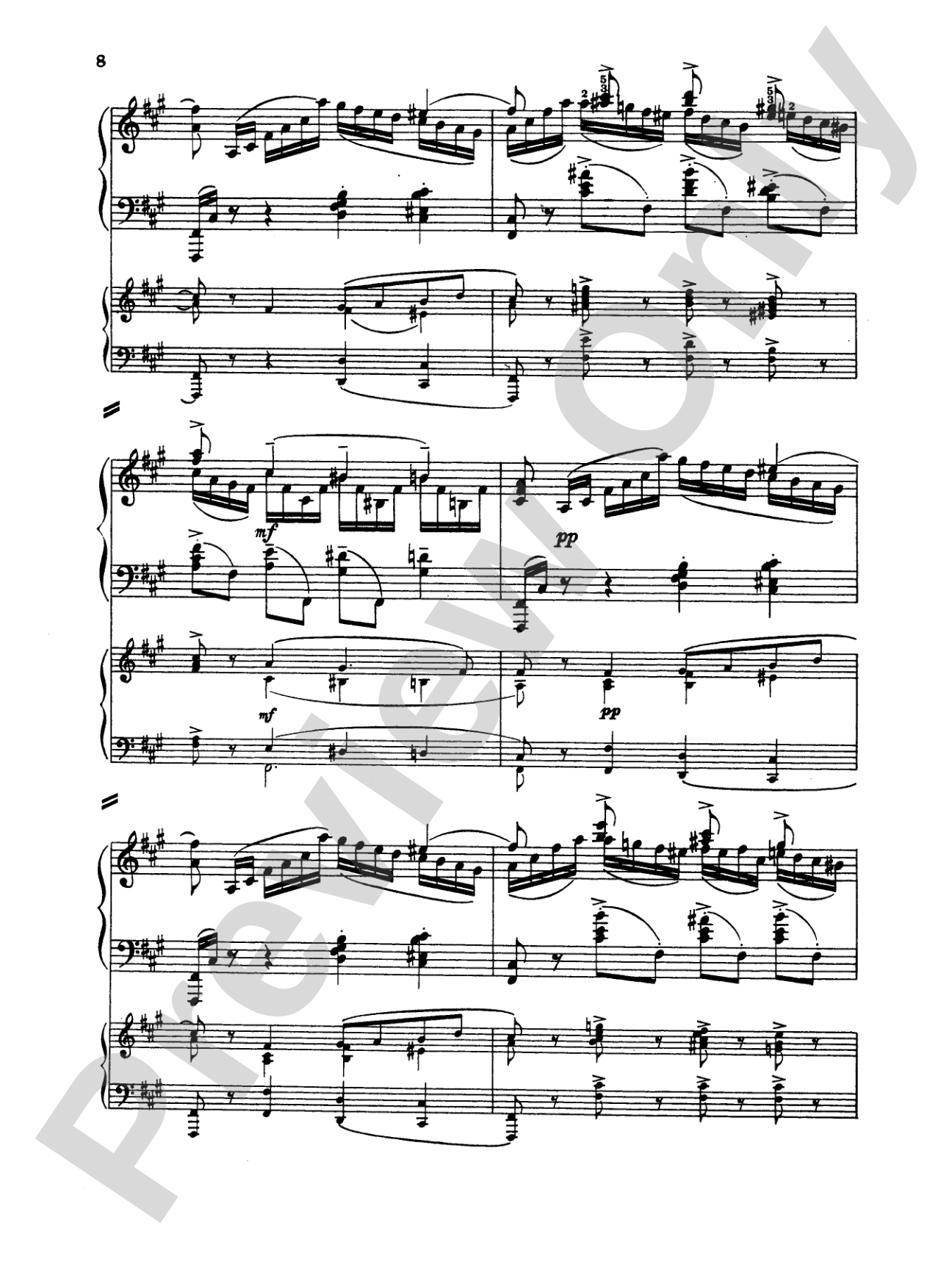 Rachmaninoff: Piano Concerto No. 1 in F sharp Minor, Op. 1: Piano Duo (2 Pianos, 4 Hands) Book (2 copies required)