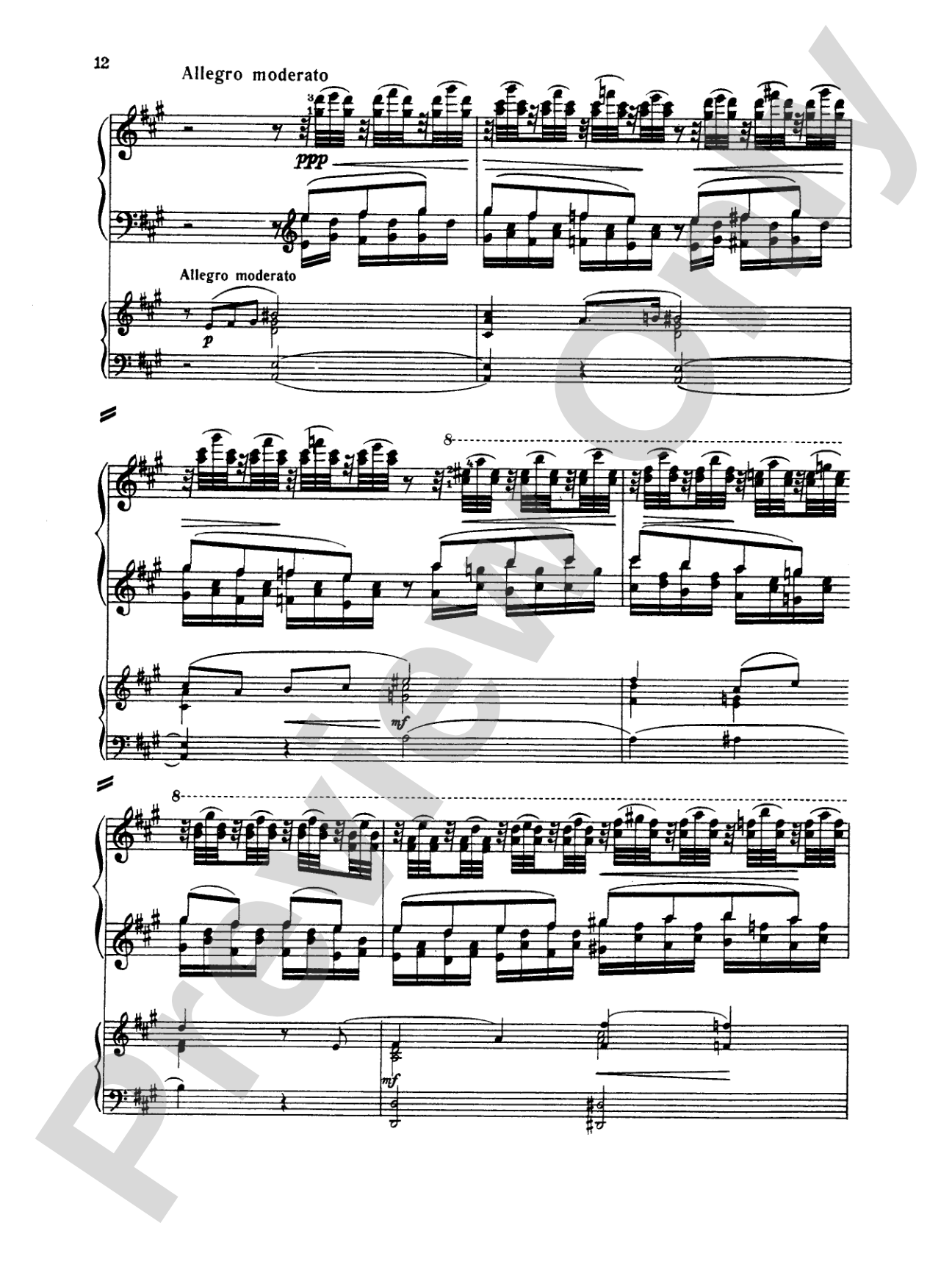 Rachmaninoff: Piano Concerto No. 1 in F sharp Minor, Op. 1: Piano Duo (2 Pianos, 4 Hands) Book (2 copies required)