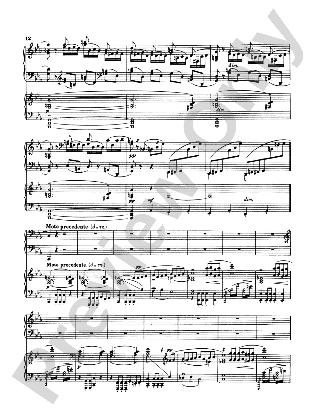 Rachmaninoff: Piano Concerto No. 2 in C Minor, Op. 18: Piano Duo (2 Pianos, 4 Hands) Book (2 copies required)
