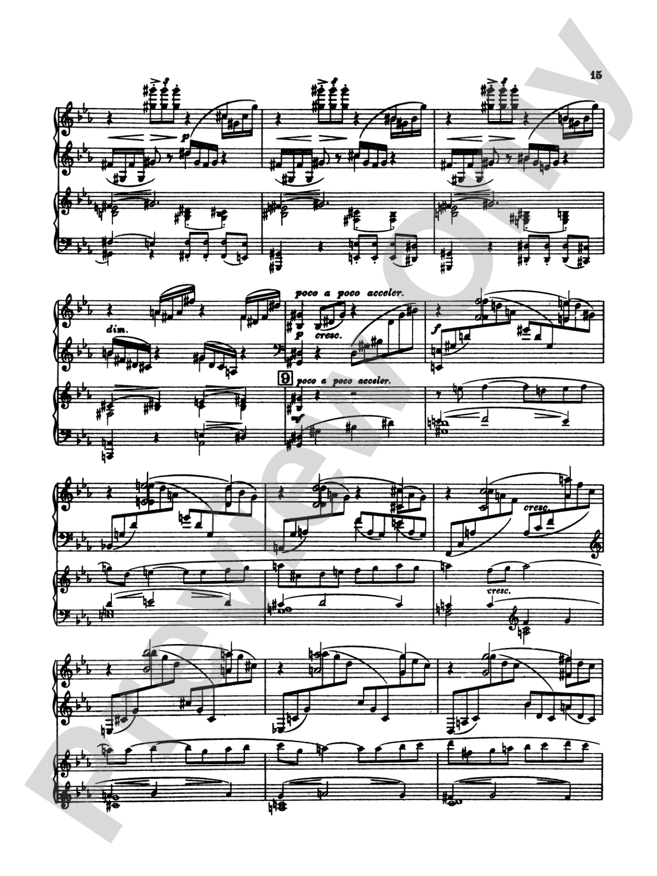 Rachmaninoff: Piano Concerto No. 2 in C Minor, Op. 18: Piano Duo (2 Pianos, 4 Hands) Book (2 copies required)
