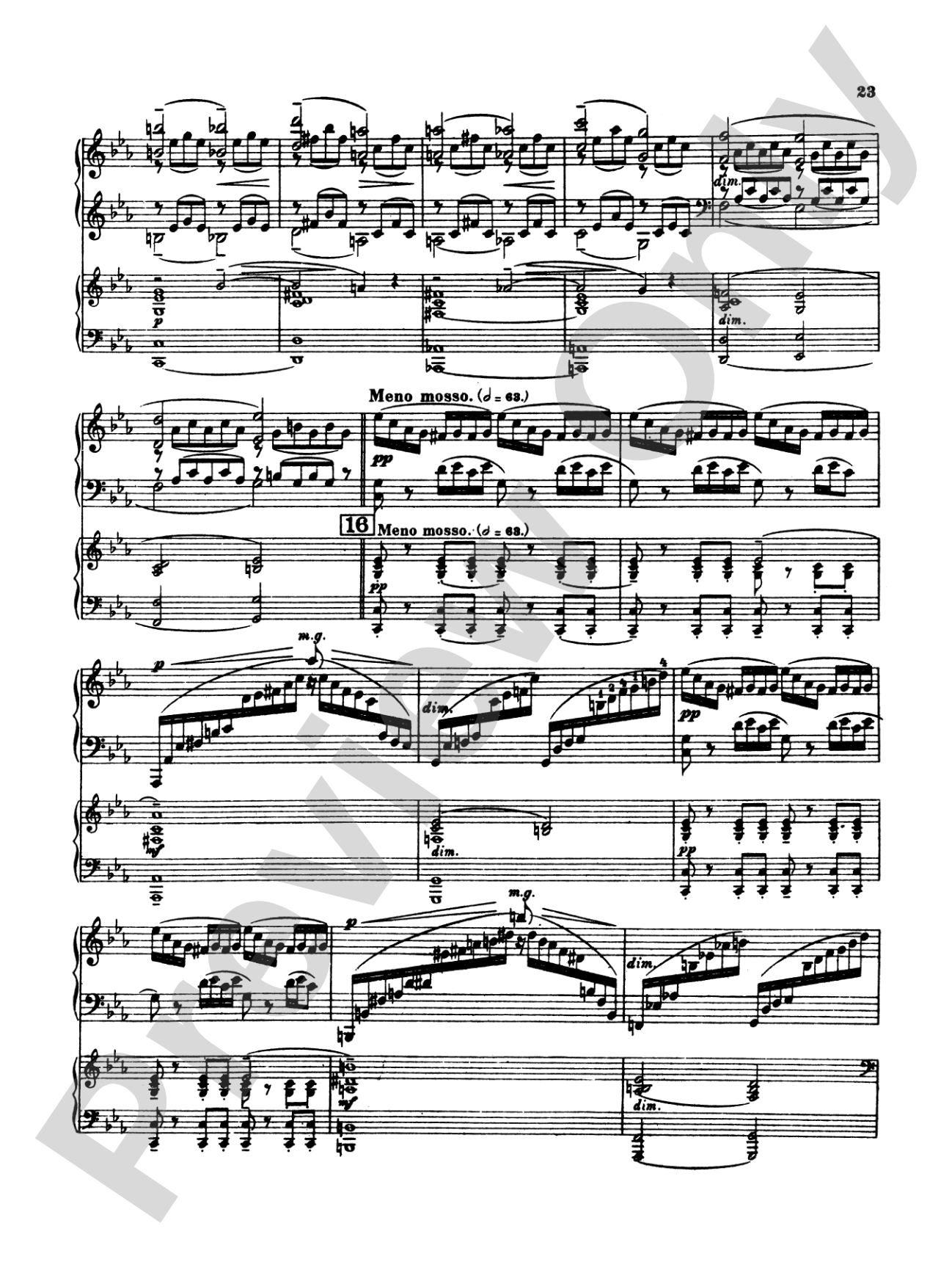 Rachmaninoff: Piano Concerto No. 2 in C Minor, Op. 18: Piano Duo (2 Pianos, 4 Hands) Book (2 copies required)