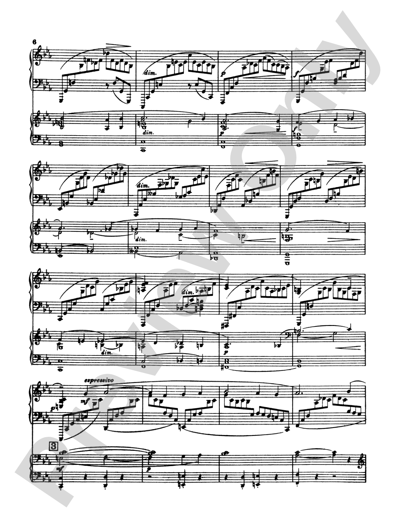 Rachmaninoff: Piano Concerto No. 2 in C Minor, Op. 18: Piano Duo (2 Pianos, 4 Hands) Book (2 copies required)