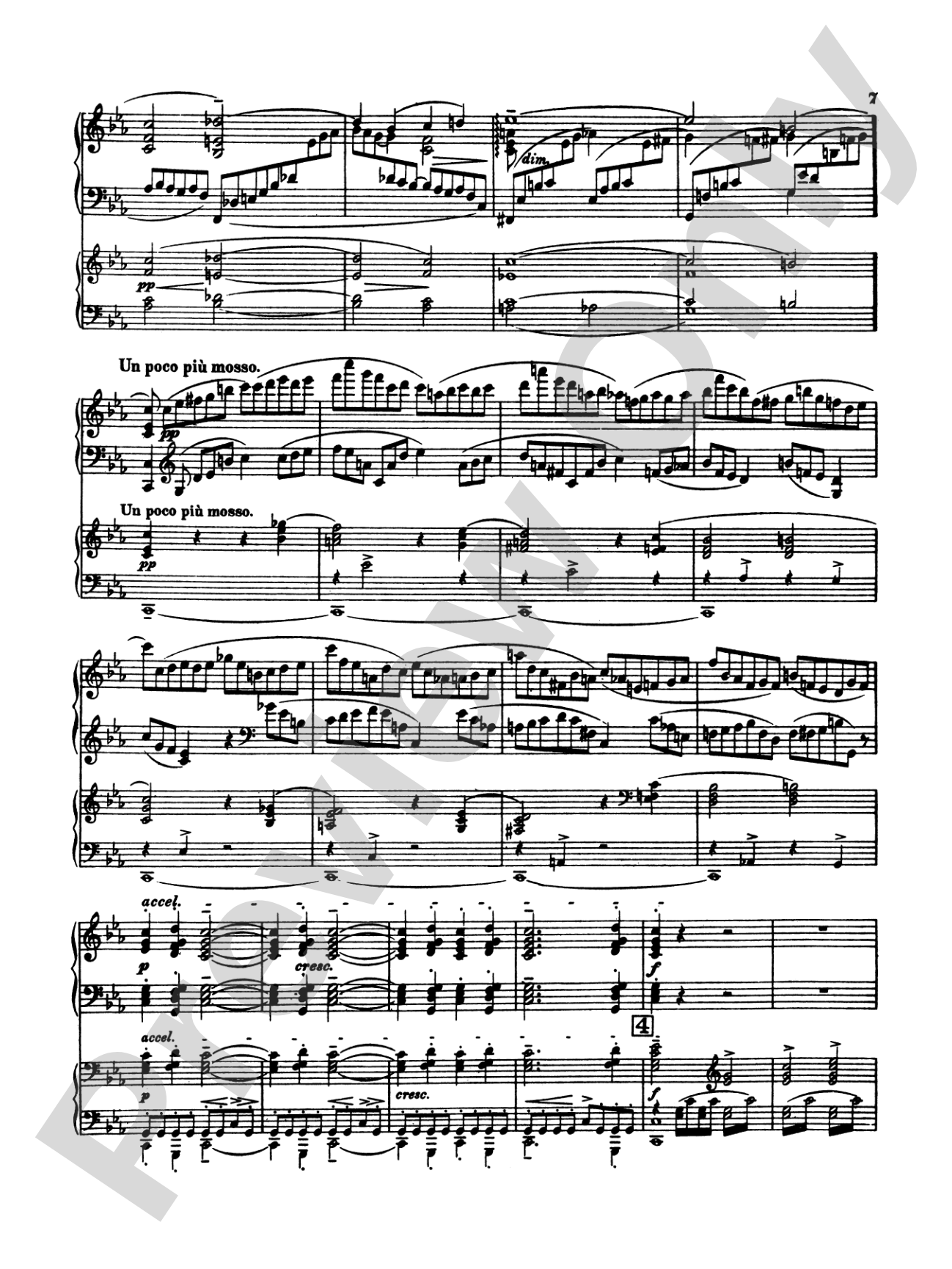 Rachmaninoff: Piano Concerto No. 2 in C Minor, Op. 18: Piano Duo (2 Pianos, 4 Hands) Book (2 copies required)