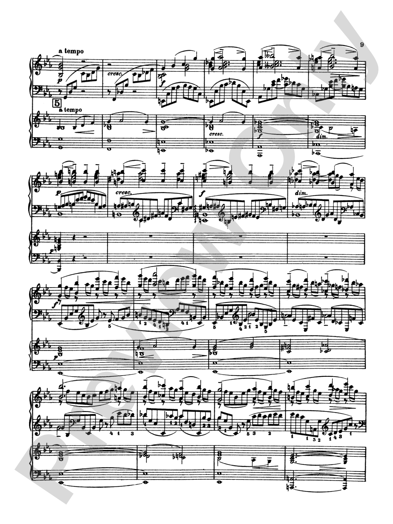 Rachmaninoff: Piano Concerto No. 2 in C Minor, Op. 18: Piano Duo (2 Pianos, 4 Hands) Book (2 copies required)