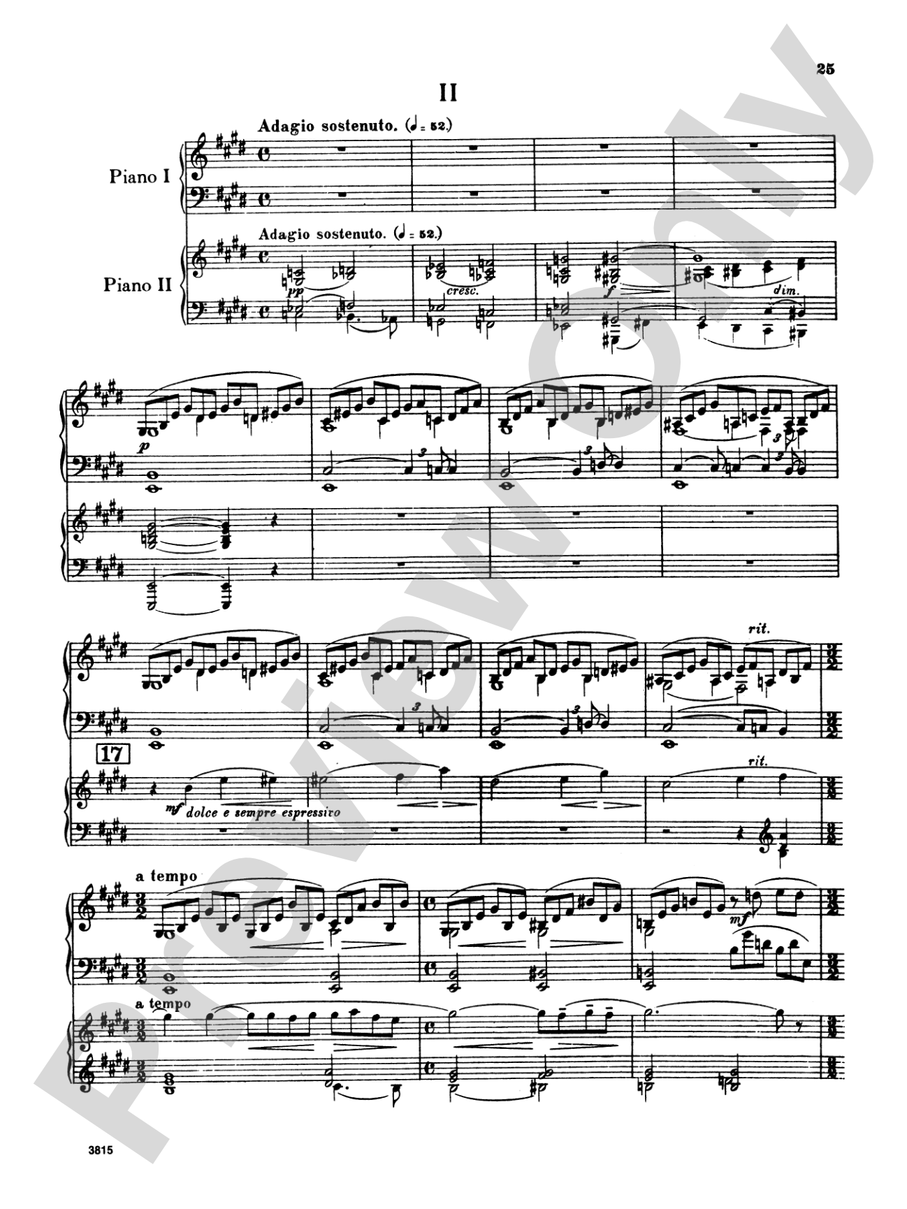 Rachmaninoff: Piano Concerto No. 2 in C Minor, Op. 18