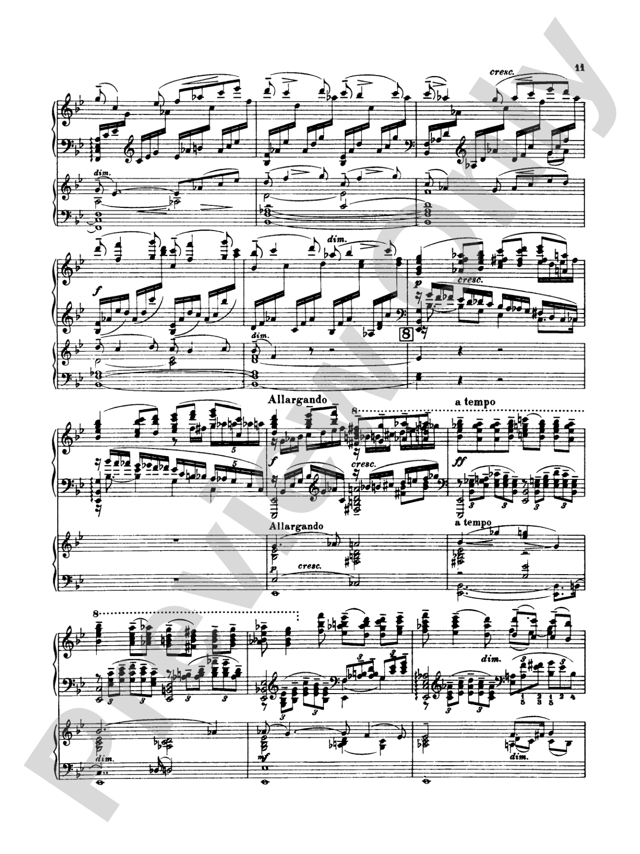 Rachmaninoff: Piano Concerto No. 3 in D Minor, Op. 30: Piano Duo (2 Pianos, 4 Hands) Book (2 copies required)
