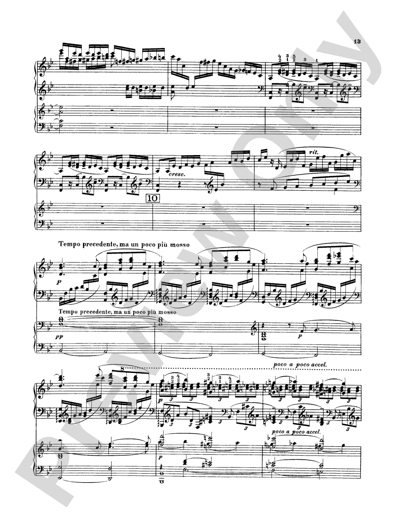 Rachmaninoff: Piano Concerto No. 3 in D Minor, Op. 30: Piano Duo (2 Pianos, 4 Hands) Book (2 copies required)