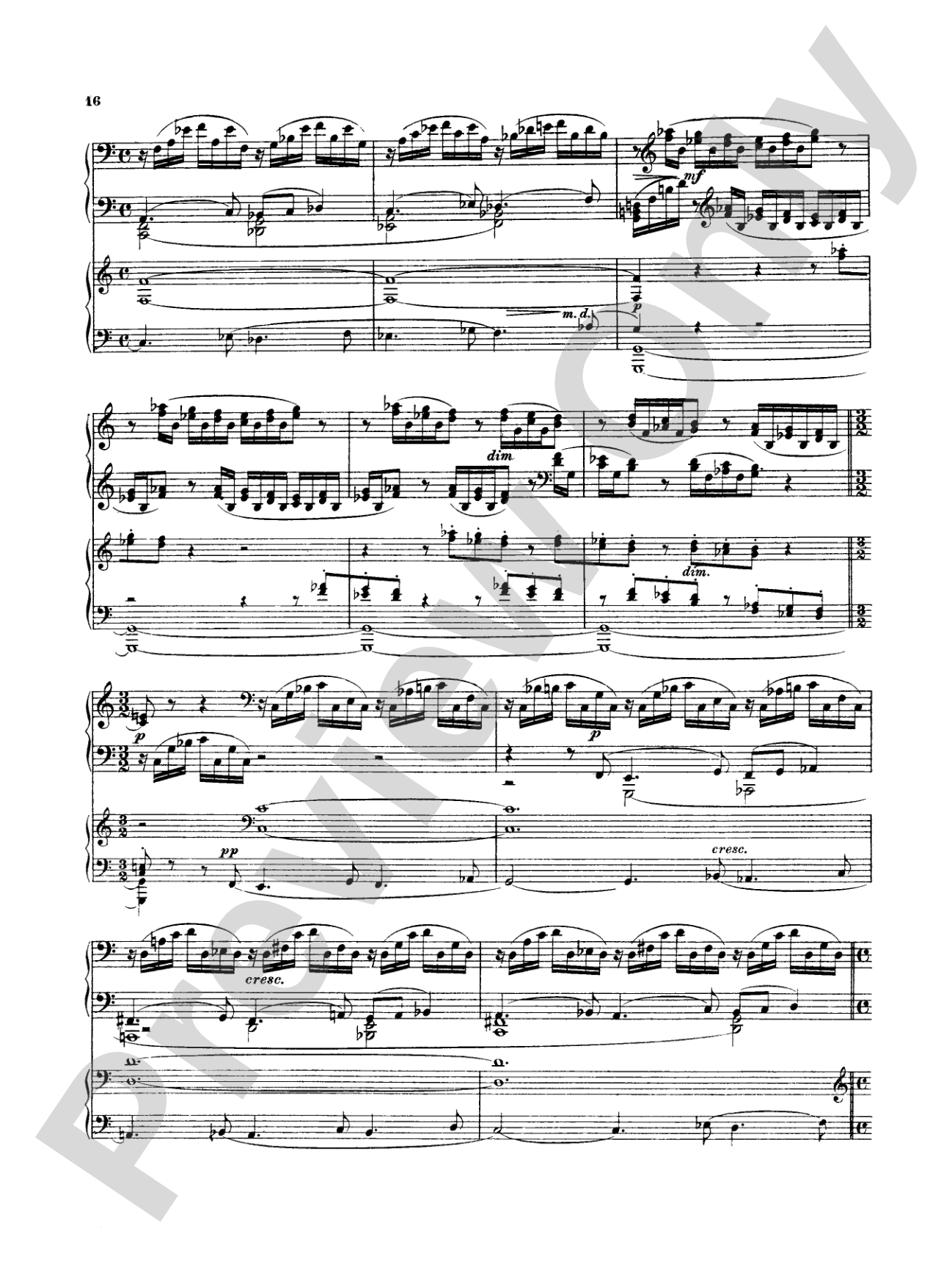 Rachmaninoff: Piano Concerto No. 3 in D Minor, Op. 30: Piano Duo (2 Pianos, 4 Hands) Book (2 copies required)