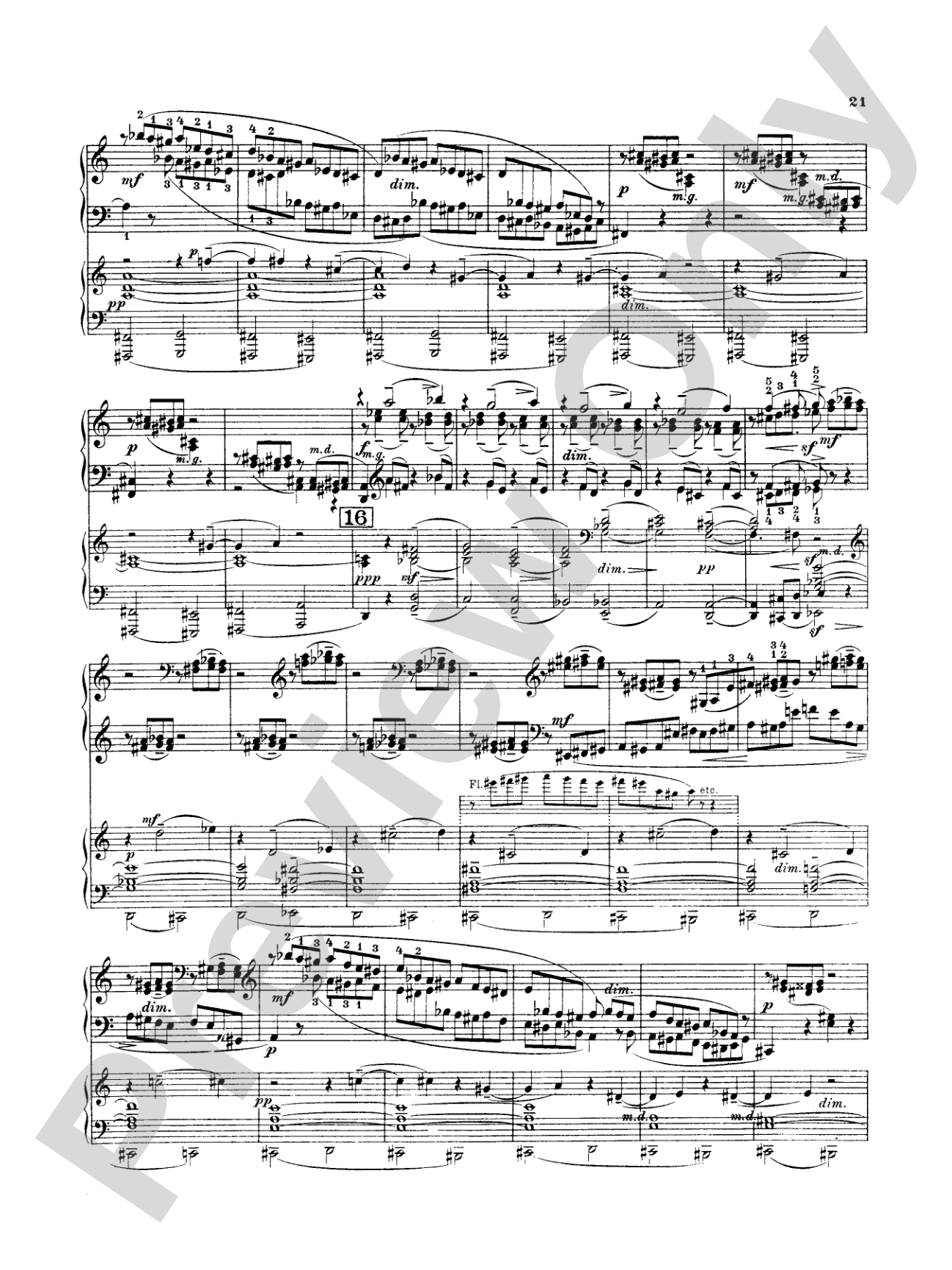 Rachmaninoff: Piano Concerto No. 3 in D Minor, Op. 30: Piano Duo (2 Pianos, 4 Hands) Book (2 copies required)
