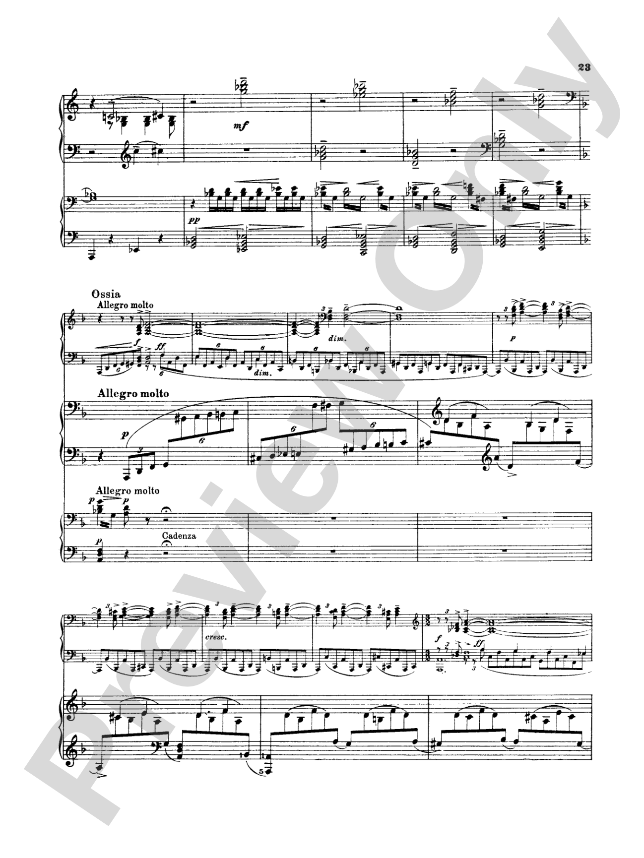 Rachmaninoff: Piano Concerto No. 3 in D Minor, Op. 30: Piano Duo (2 Pianos, 4 Hands) Book (2 copies required)