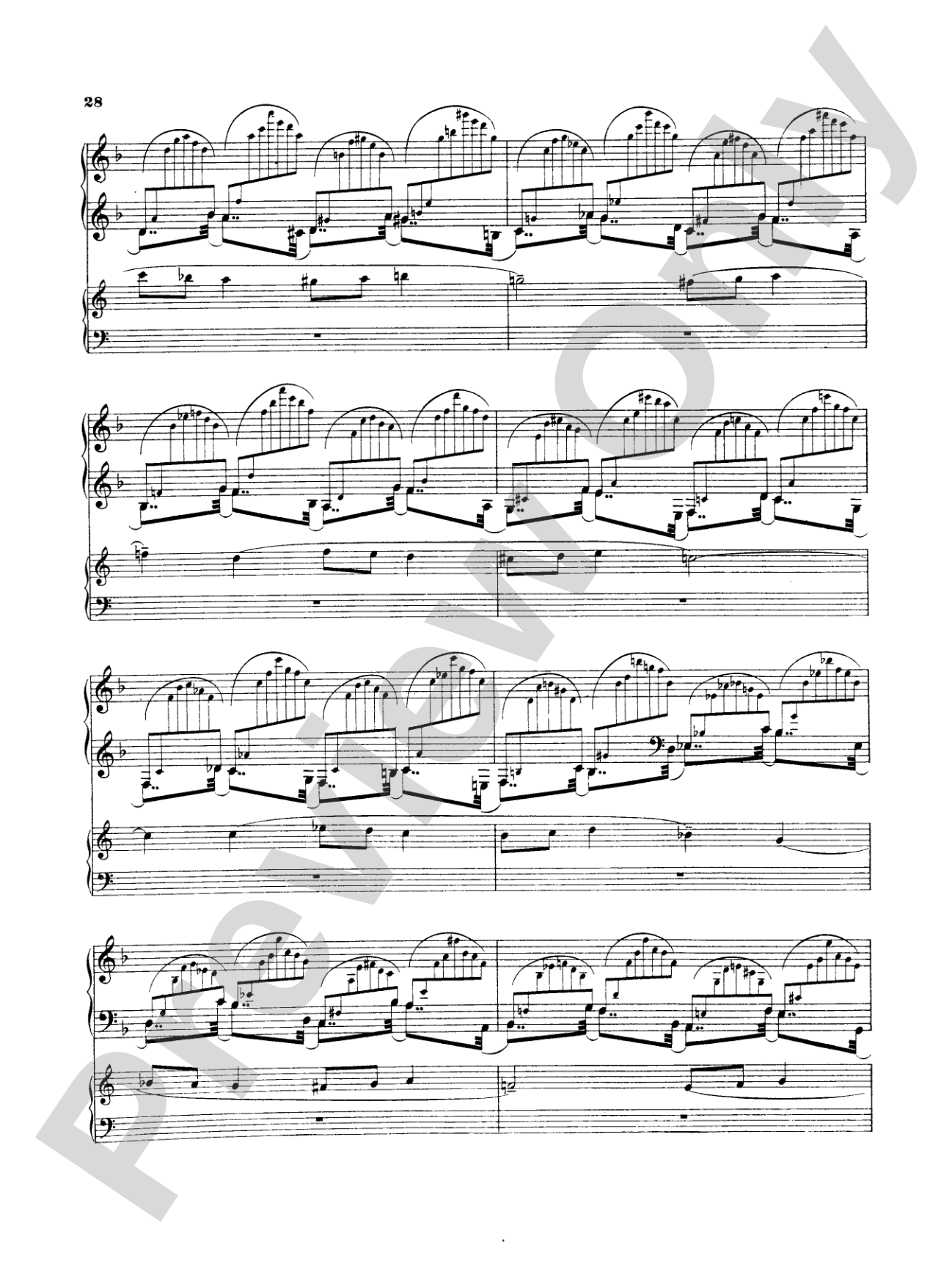 Rachmaninoff: Piano Concerto No. 3 in D Minor, Op. 30: Piano Duo (2 Pianos, 4 Hands) Book (2 copies required)