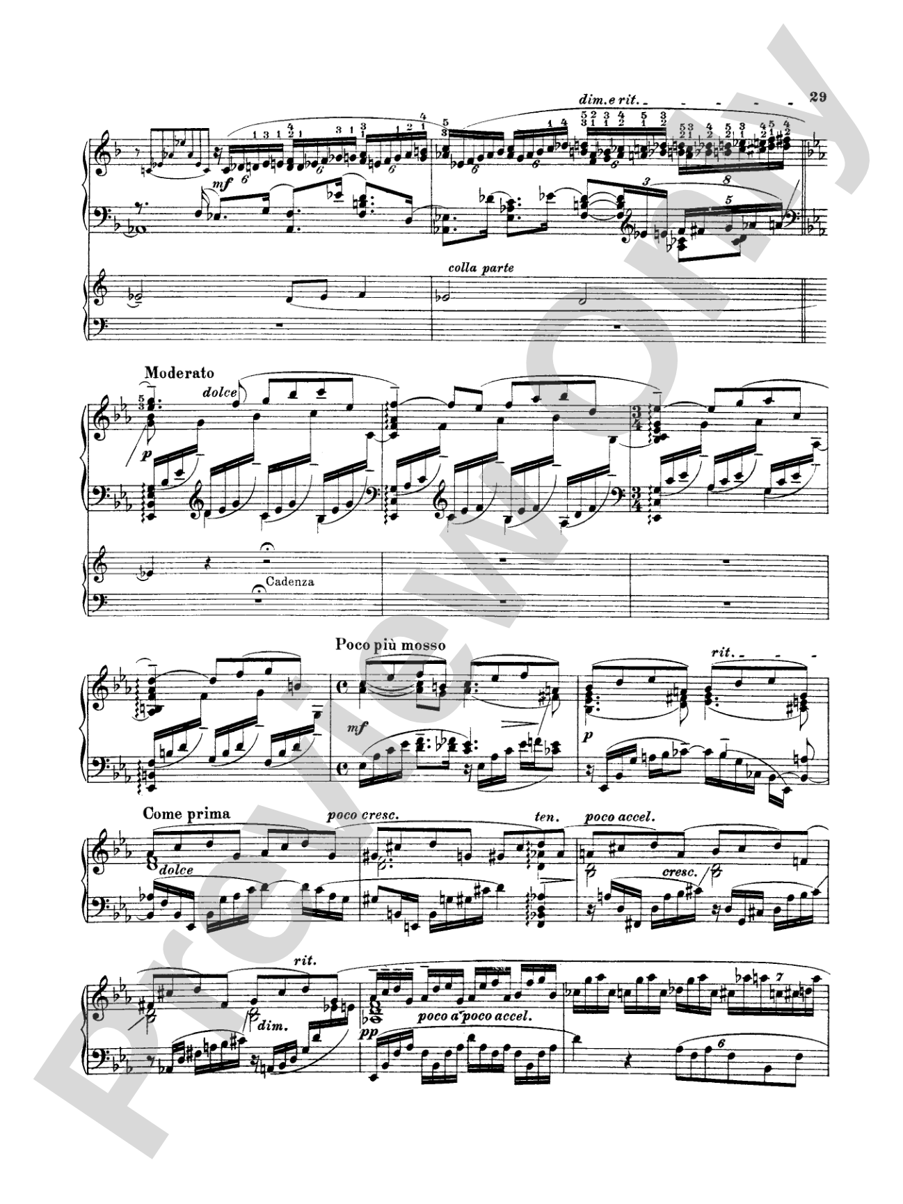 Rachmaninoff: Piano Concerto No. 3 in D Minor, Op. 30: Piano Duo (2 Pianos, 4 Hands) Book (2 copies required)
