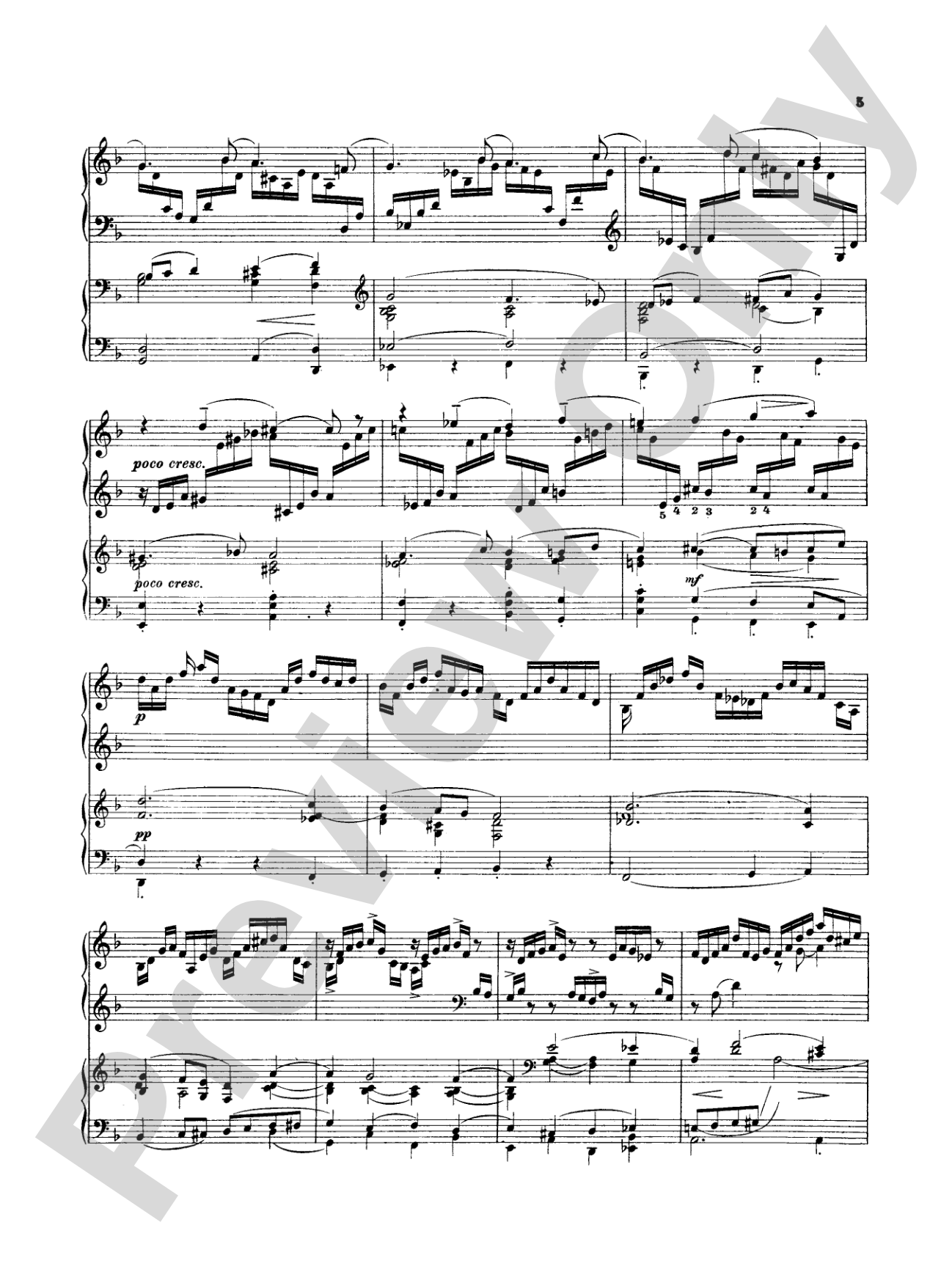 Rachmaninoff: Piano Concerto No. 3 in D Minor, Op. 30: Piano Duo (2 Pianos, 4 Hands) Book (2 copies required)