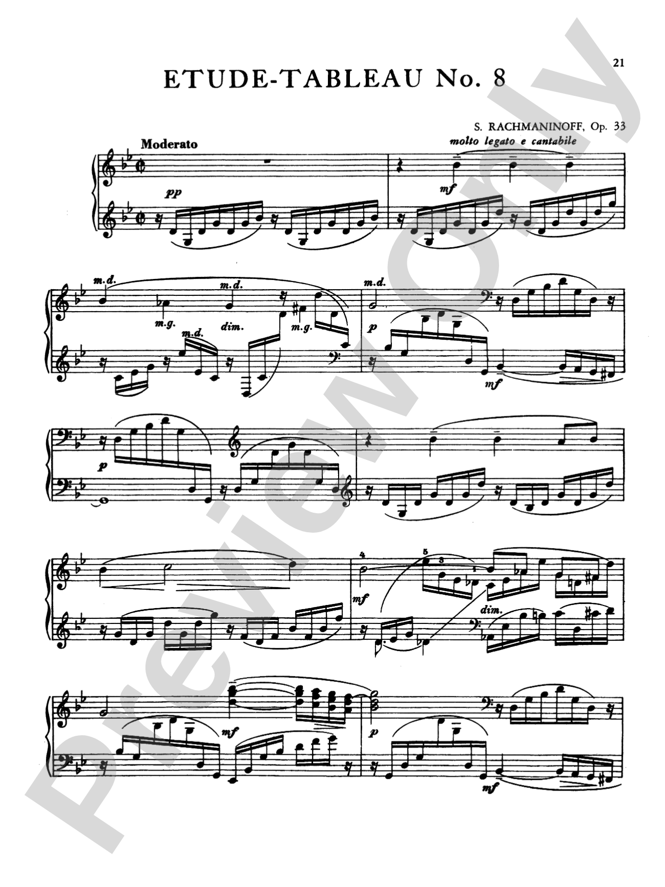 Rachmaninoff: Etudes Tableaux, Op. 33