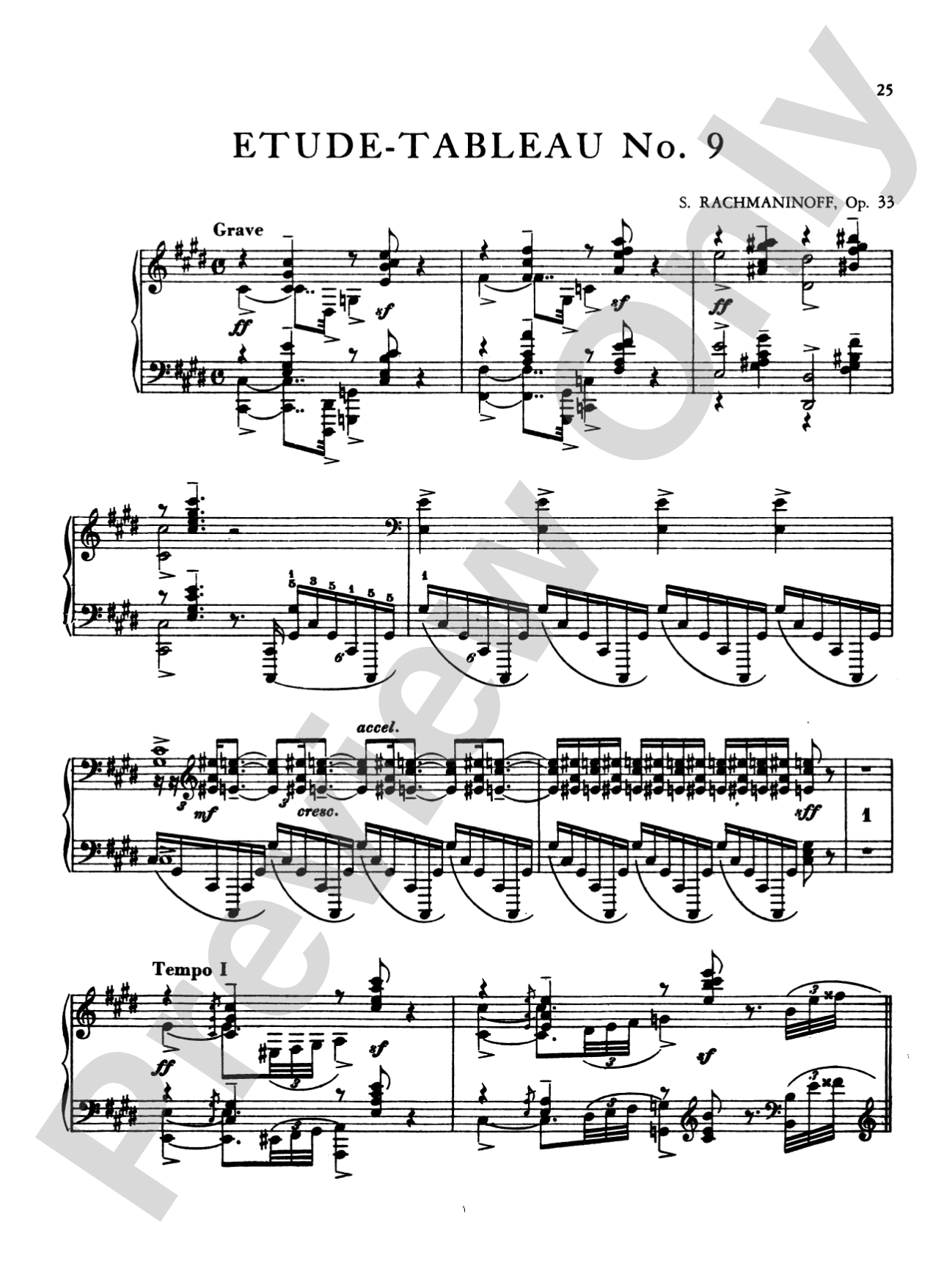 Rachmaninoff: Etudes Tableaux, Op. 33