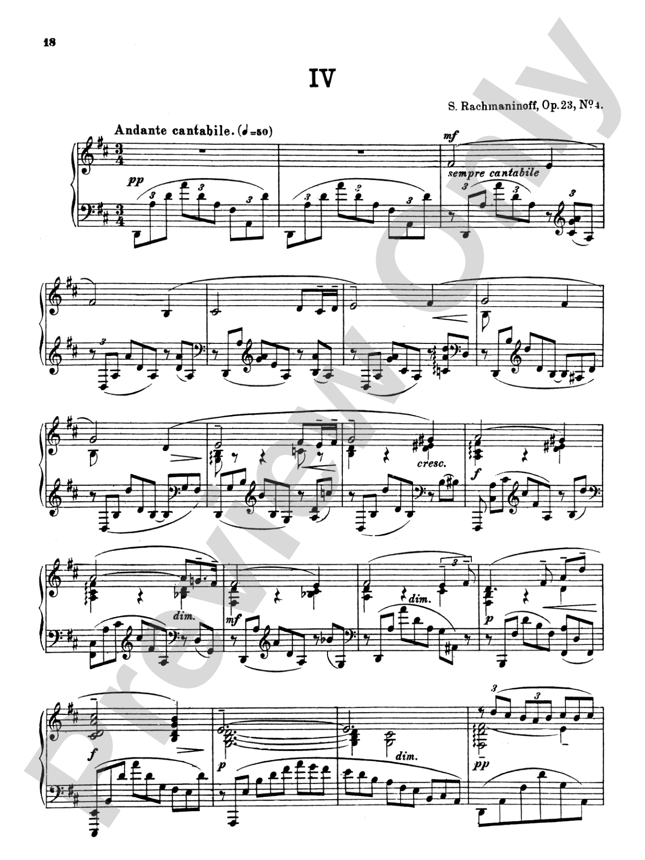 Rachmaninoff: Ten Preludes, Op. 23
