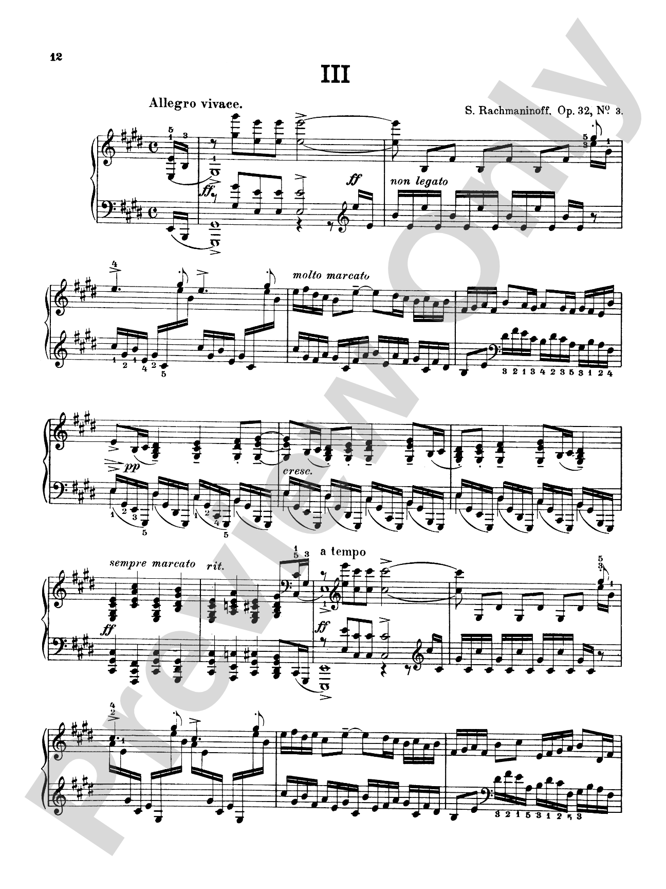 Rachmaninoff: Fourteen Preludes