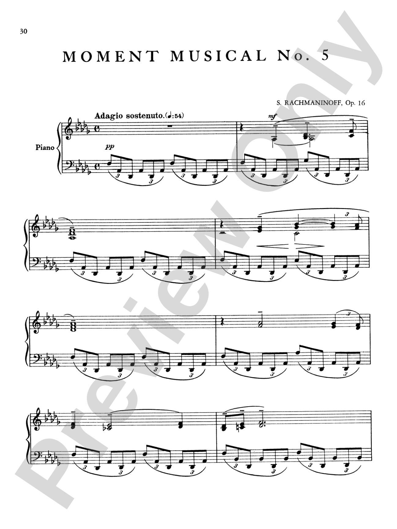 Rachmaninoff: Moments Musicaux, Op. 16