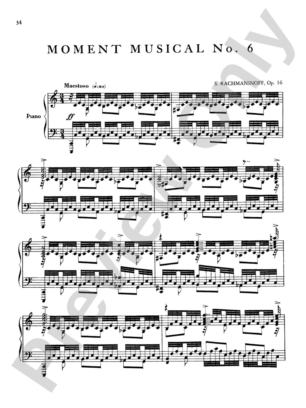 Rachmaninoff: Moments Musicaux, Op. 16