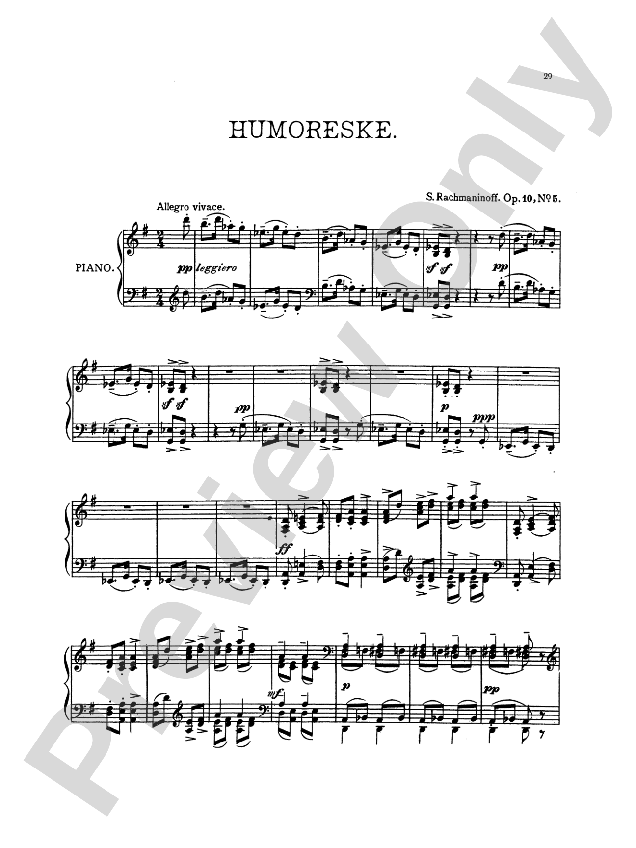 Rachmaninoff: Piano Pieces, Op. 10
