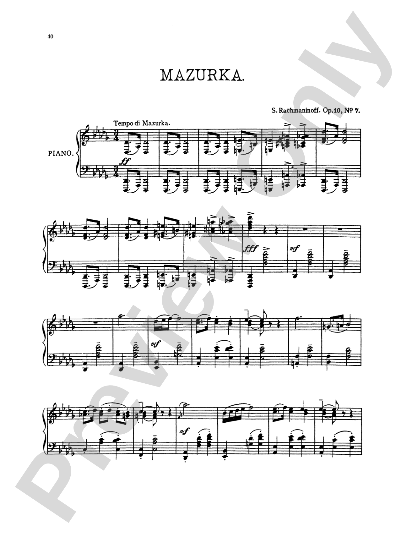 Rachmaninoff: Piano Pieces, Op. 10