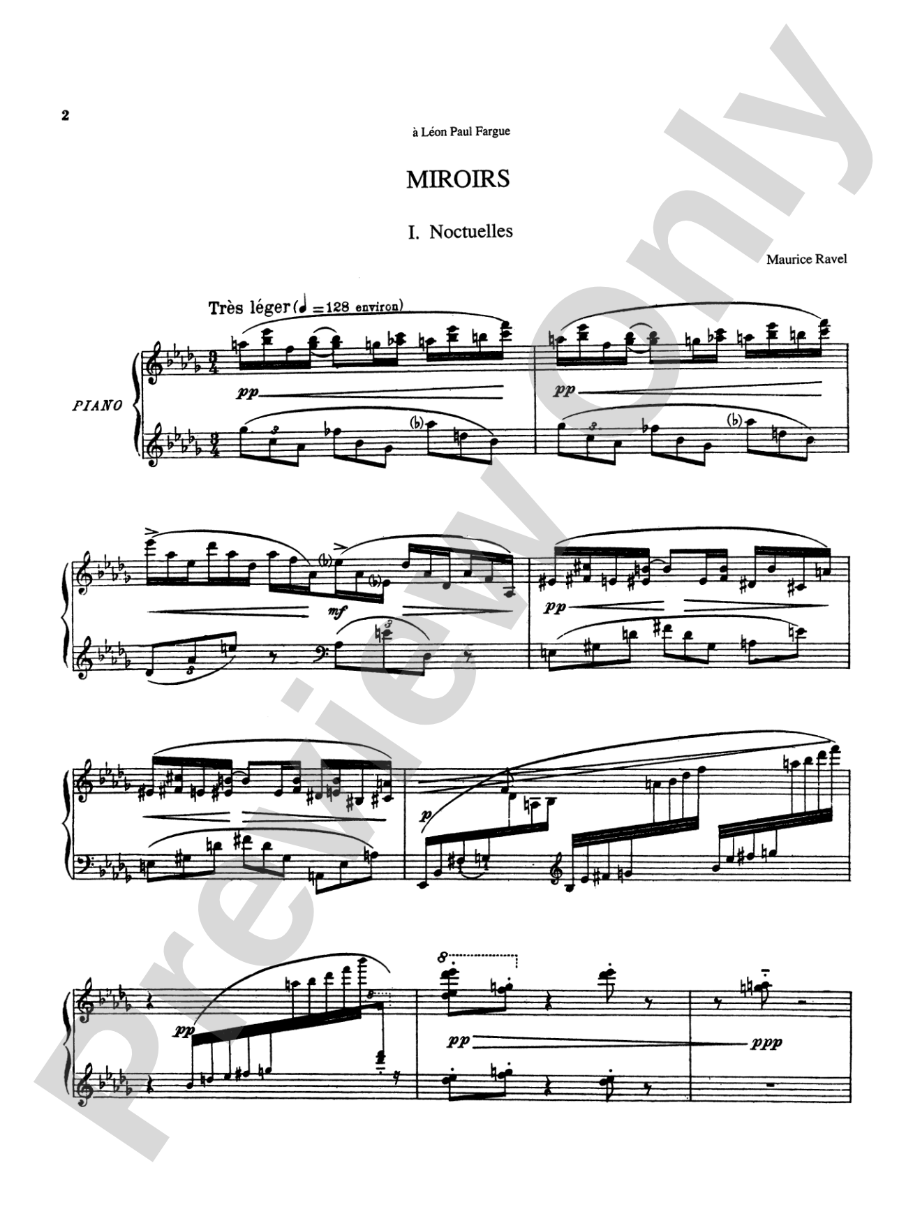 Ravel: An Album for Piano Solo: Piano Book