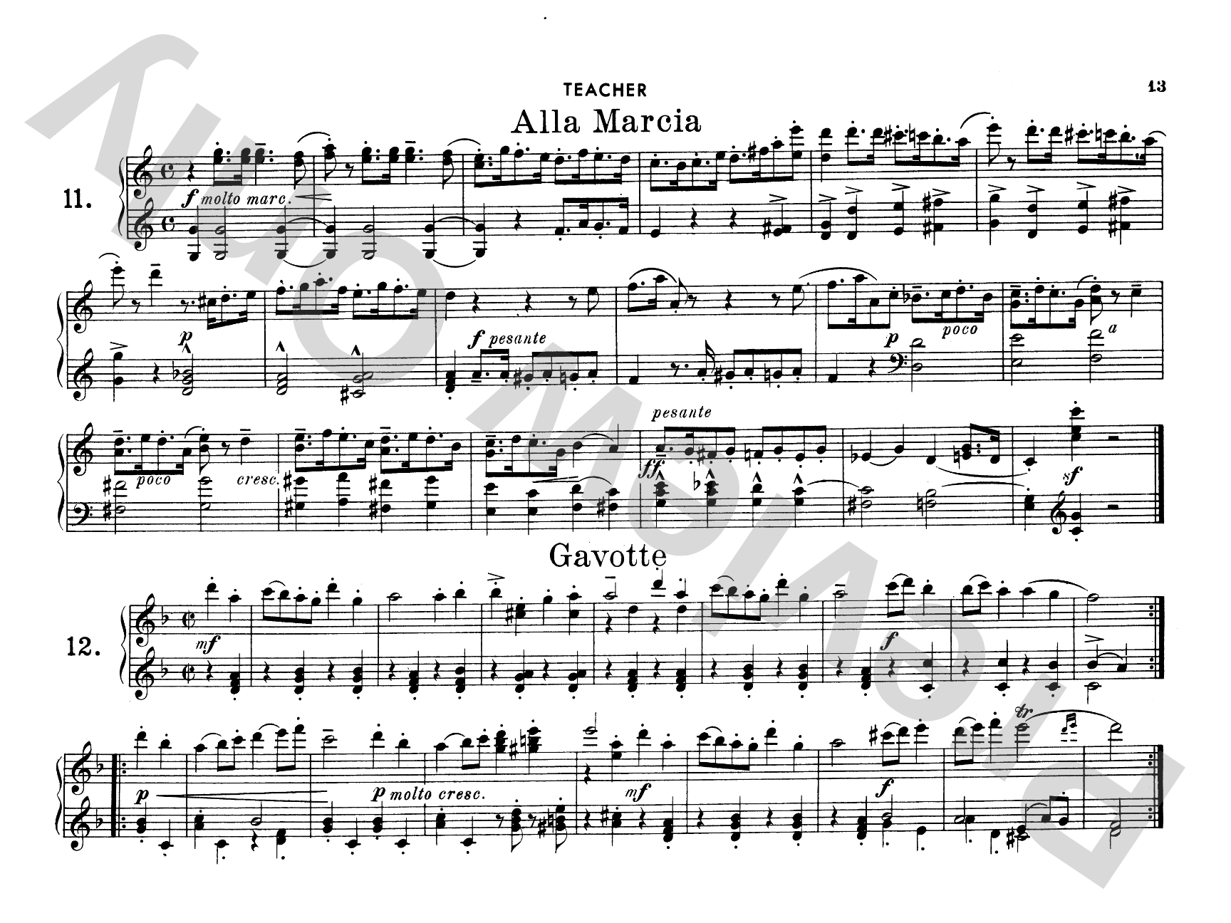 Ruthardt: Teacher and Pupil: Piano Duet (1 Piano, 4 Hands) Comb Bound Book