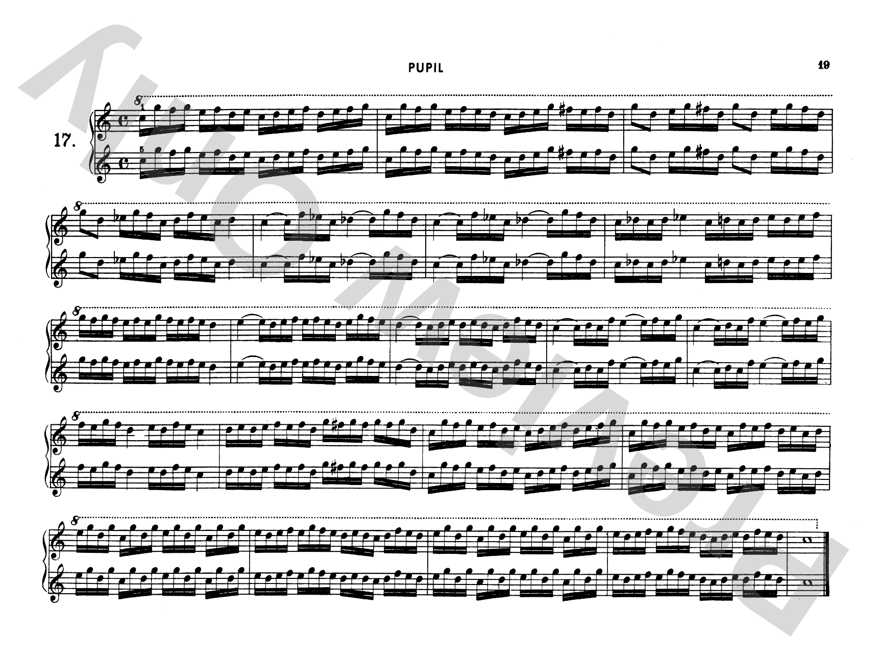 Ruthardt: Teacher and Pupil: Piano Duet (1 Piano, 4 Hands) Comb Bound Book
