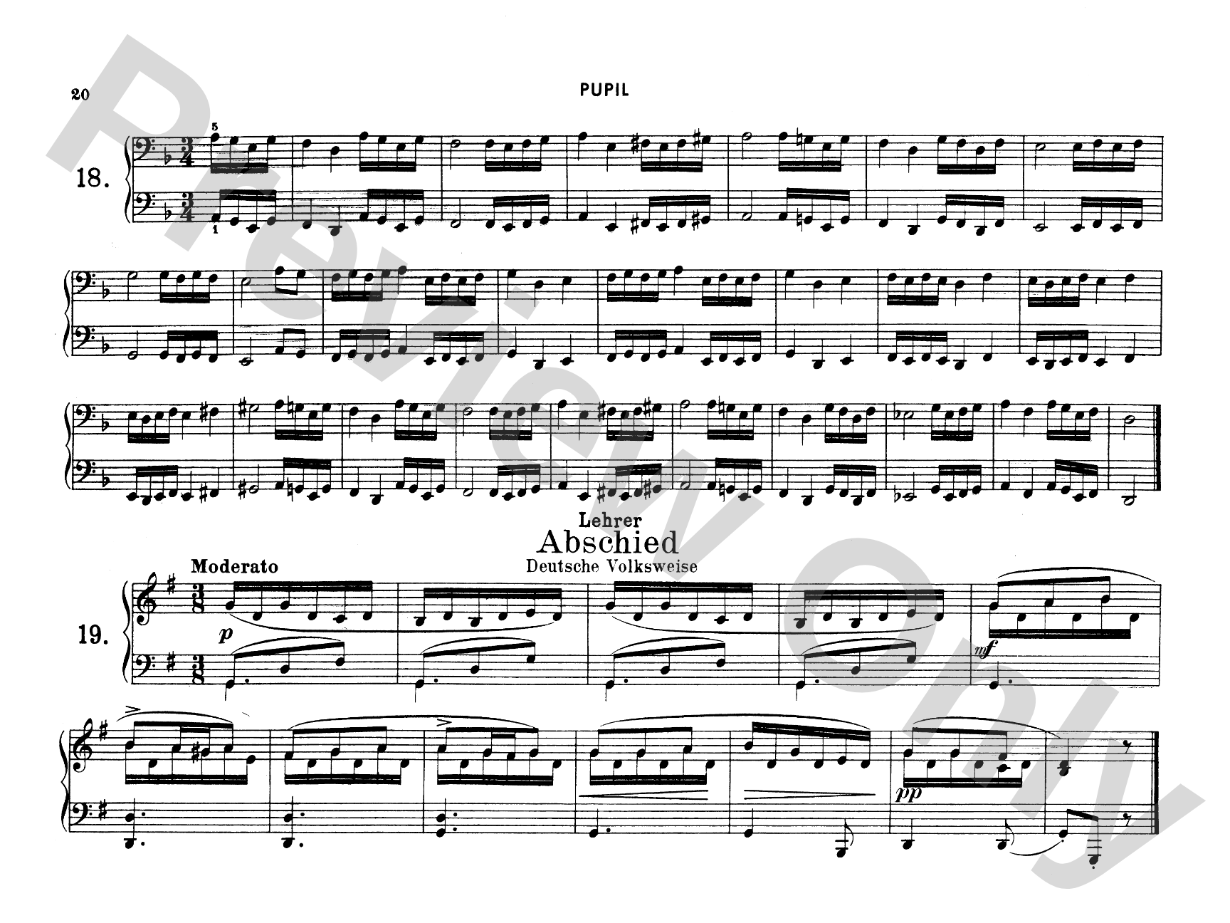 Ruthardt: Teacher and Pupil: Piano Duet (1 Piano, 4 Hands) Comb Bound Book