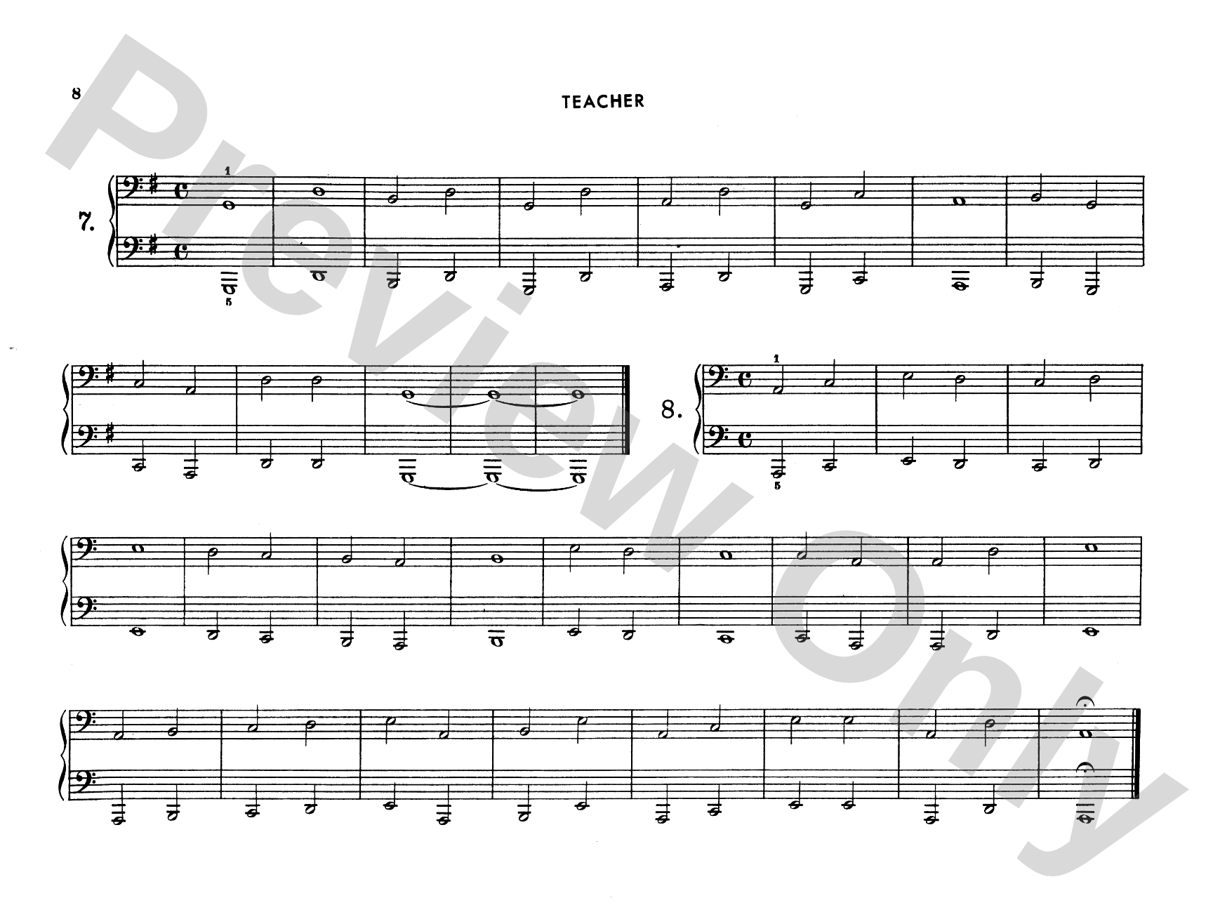 Ruthardt: Teacher and Pupil: Piano Duet (1 Piano, 4 Hands) Comb Bound Book